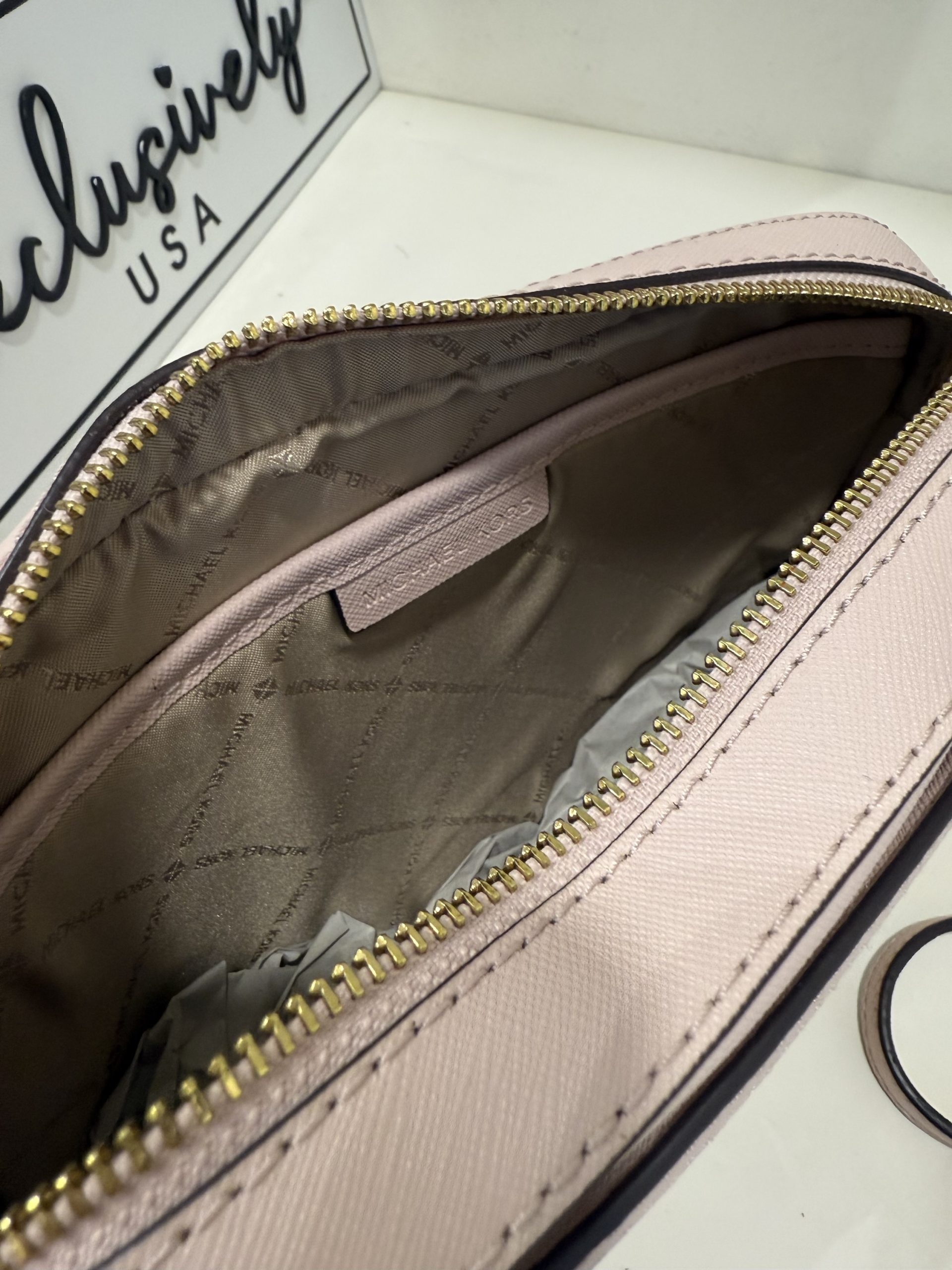Michael Kors Jet Set Item Large EW Zip Chain Crossbody in Powder Blush - Image 3