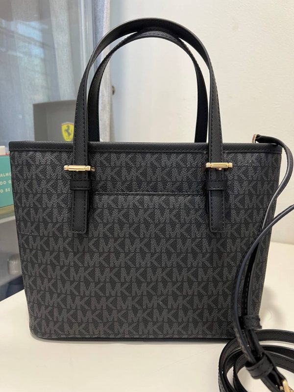 Michael Kors Jst Xs Carryall Convertible Tz Tote In Signature Black Exclusively Usa