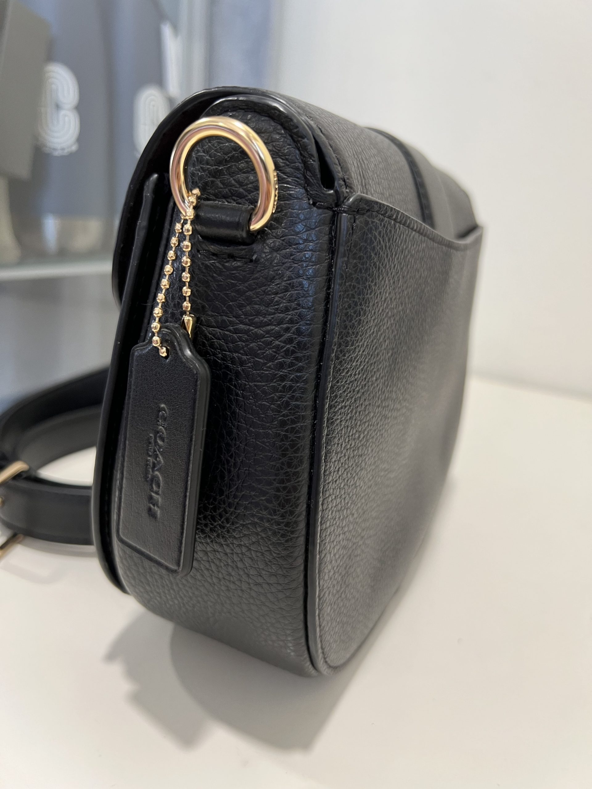 Coach Georgie Saddle in Black – Exclusively USA