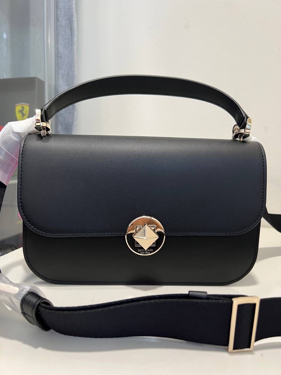 Kate Spade Audrey Flap Crossbody in Black