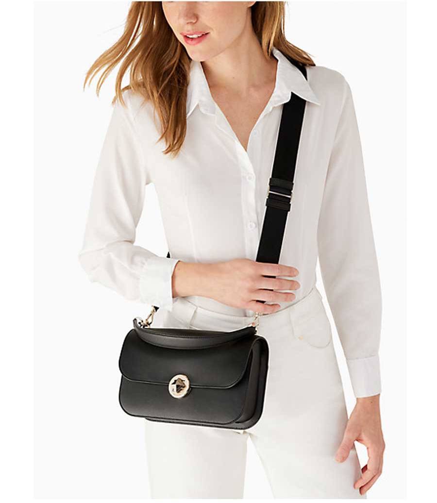 Kate Spade Audrey Flap Crossbody in Black – Exclusively USA