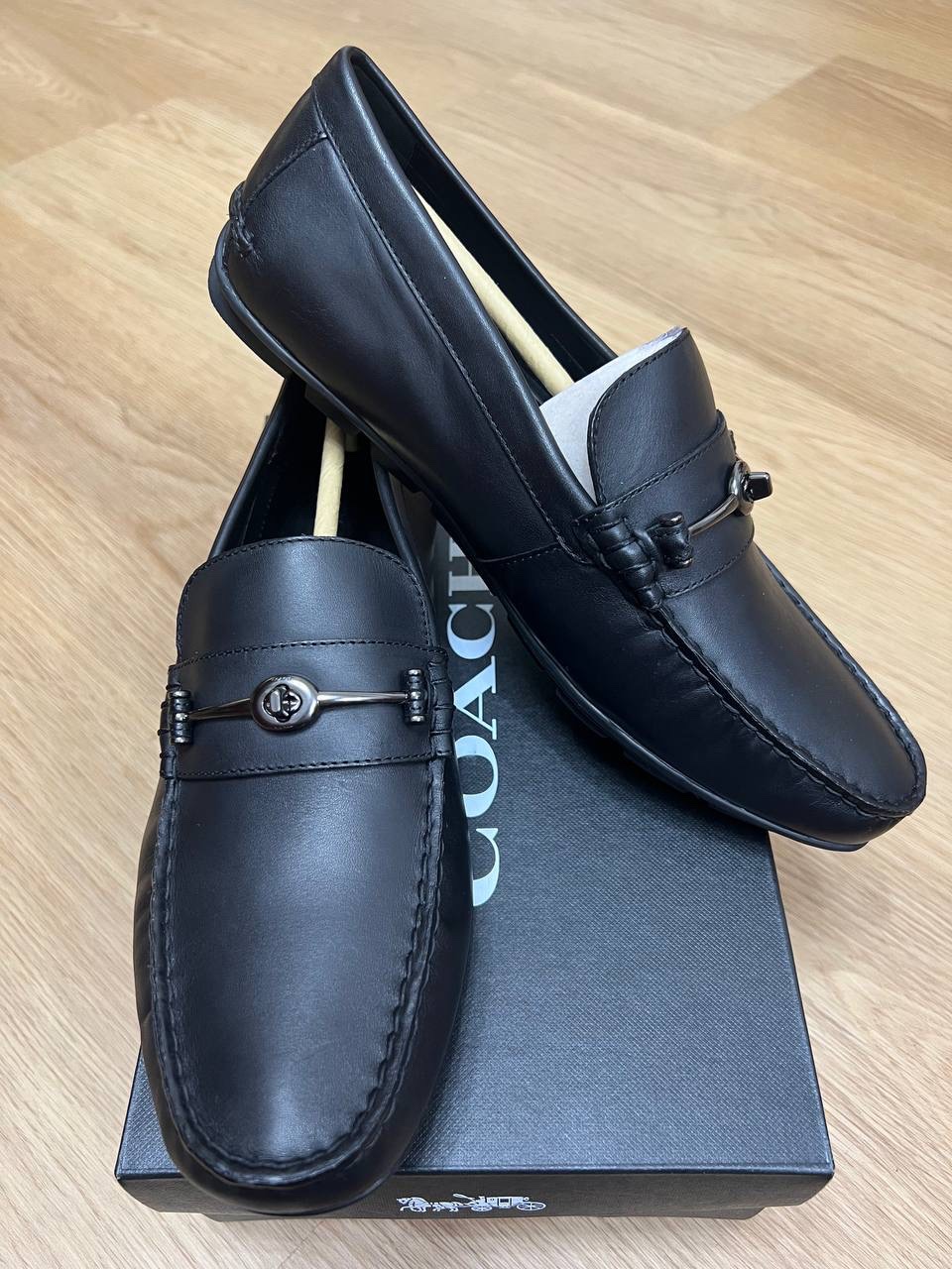 Coach Mott Driver Loafer Shoes in Black (Size US8) - Image 2