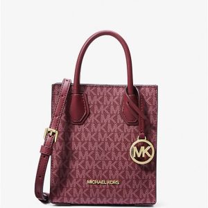 Michael Kors Mercer XS NS Shopper Crossbody in Signature Mulberry
