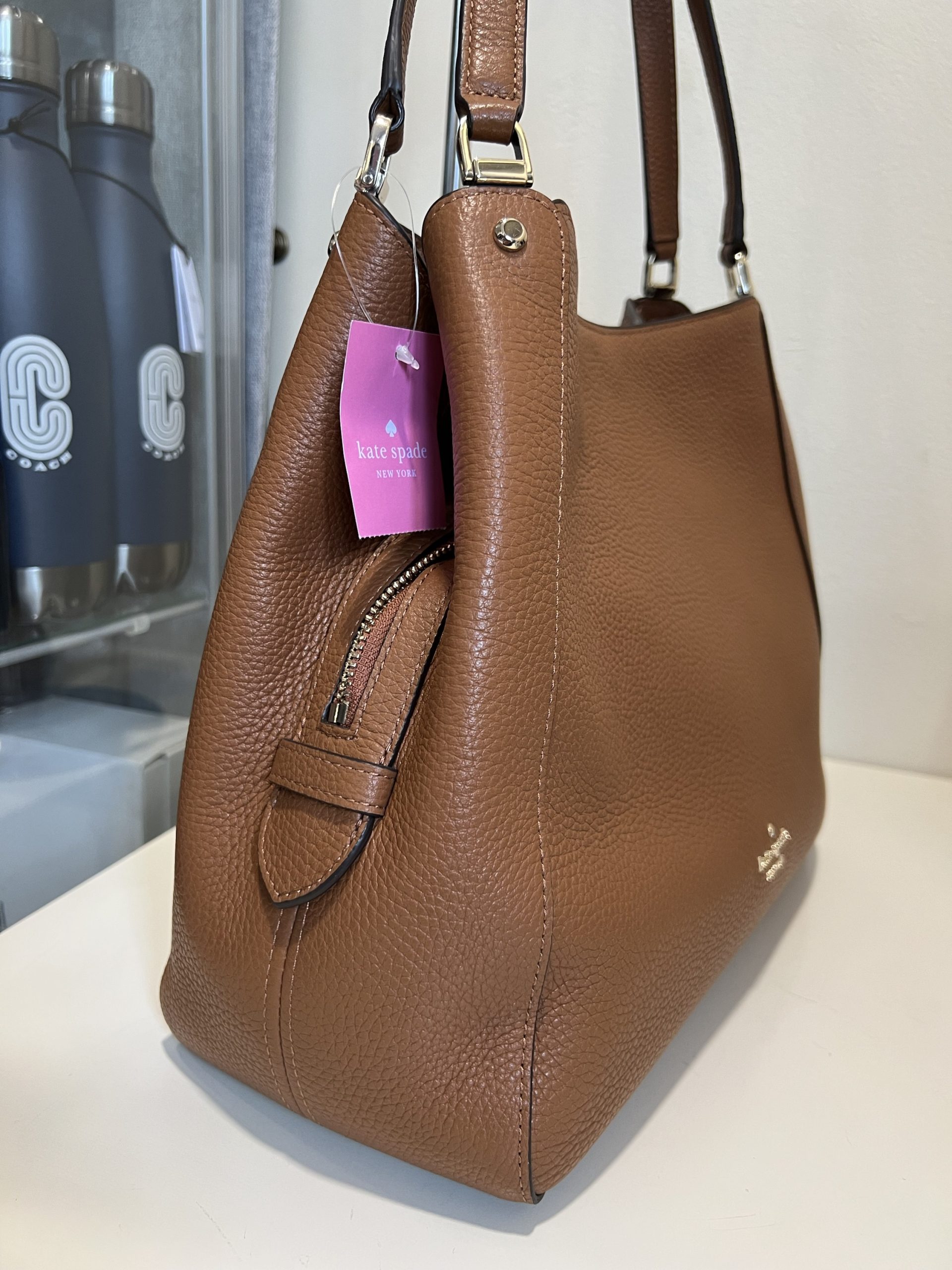 Kate Spade Leila Medium Triple Compartment Shoulder Bag in Warmgingerbread - Image 2
