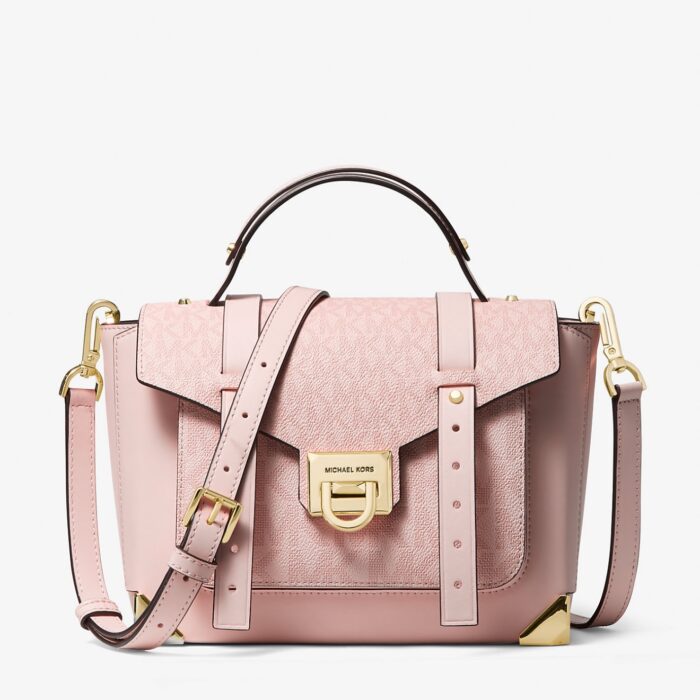 Michael Kors Manhattan Medium Top Handle School Satchel in Signature Blush