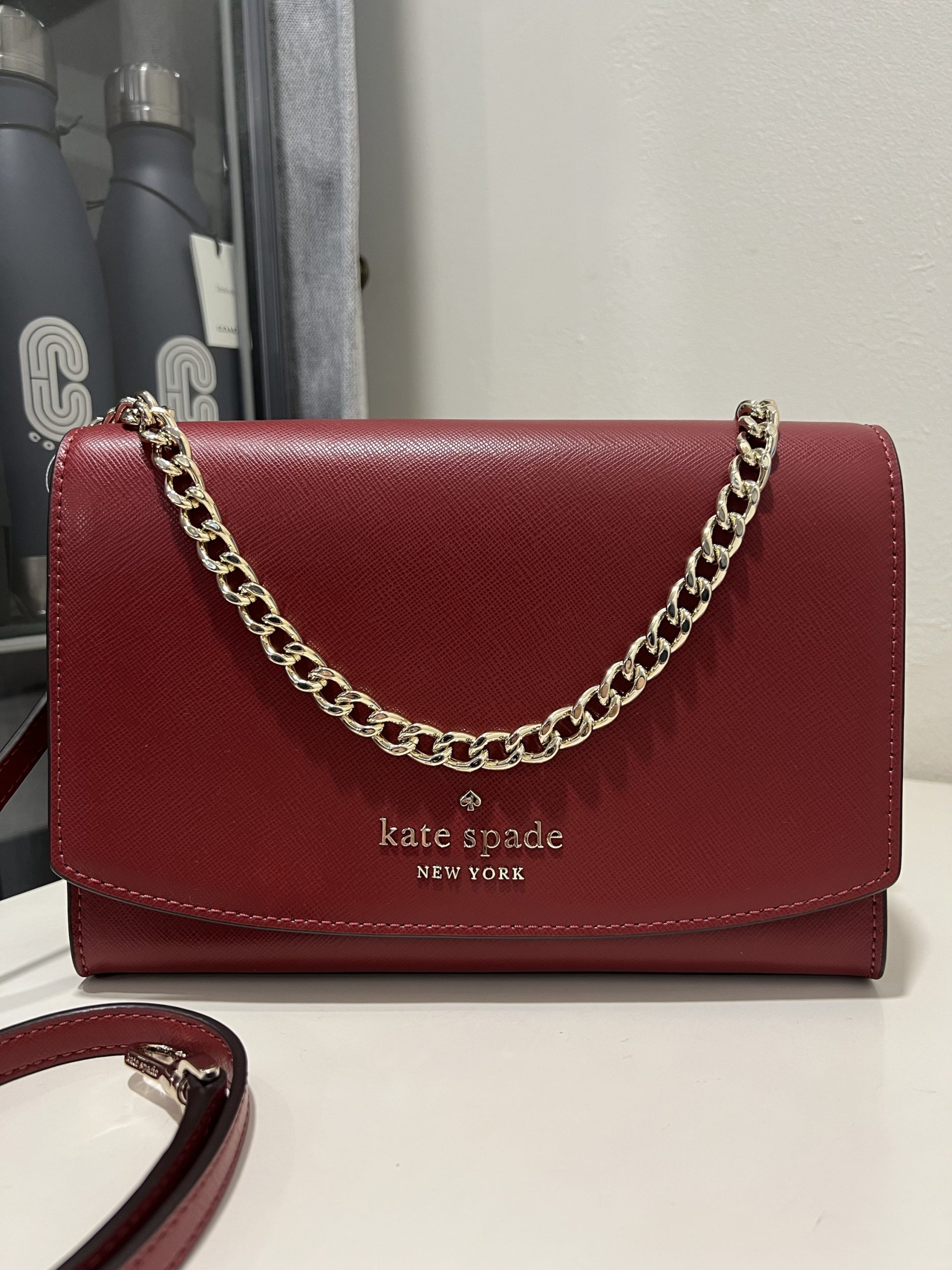 Kate Spade Carson Convertible Crossbody in Red Currant – Exclusively USA