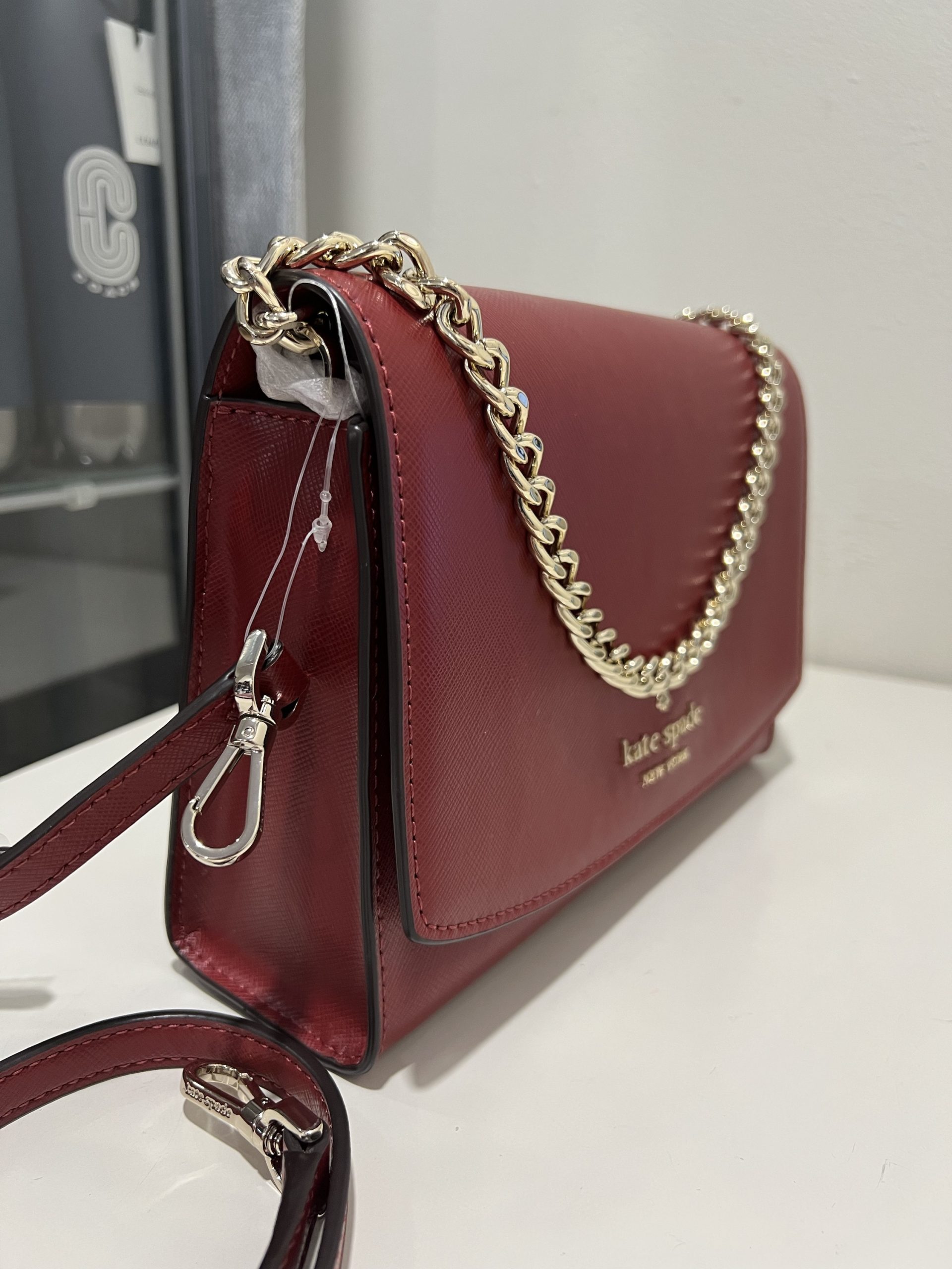 Kate Spade Carson Convertible Crossbody in Red Currant – Exclusively USA