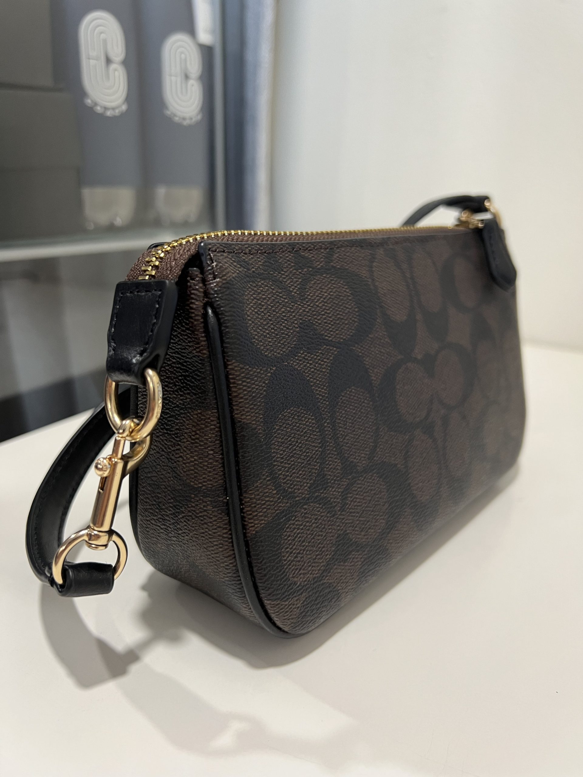 Coach Nolita 19 in Signature Brown Black - Image 2