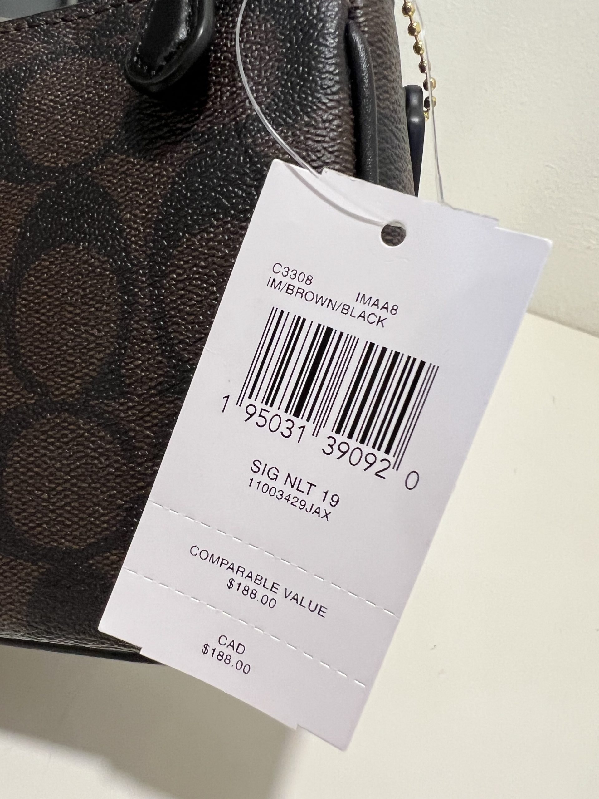 Coach Nolita 19 in Signature Brown Black - Image 6