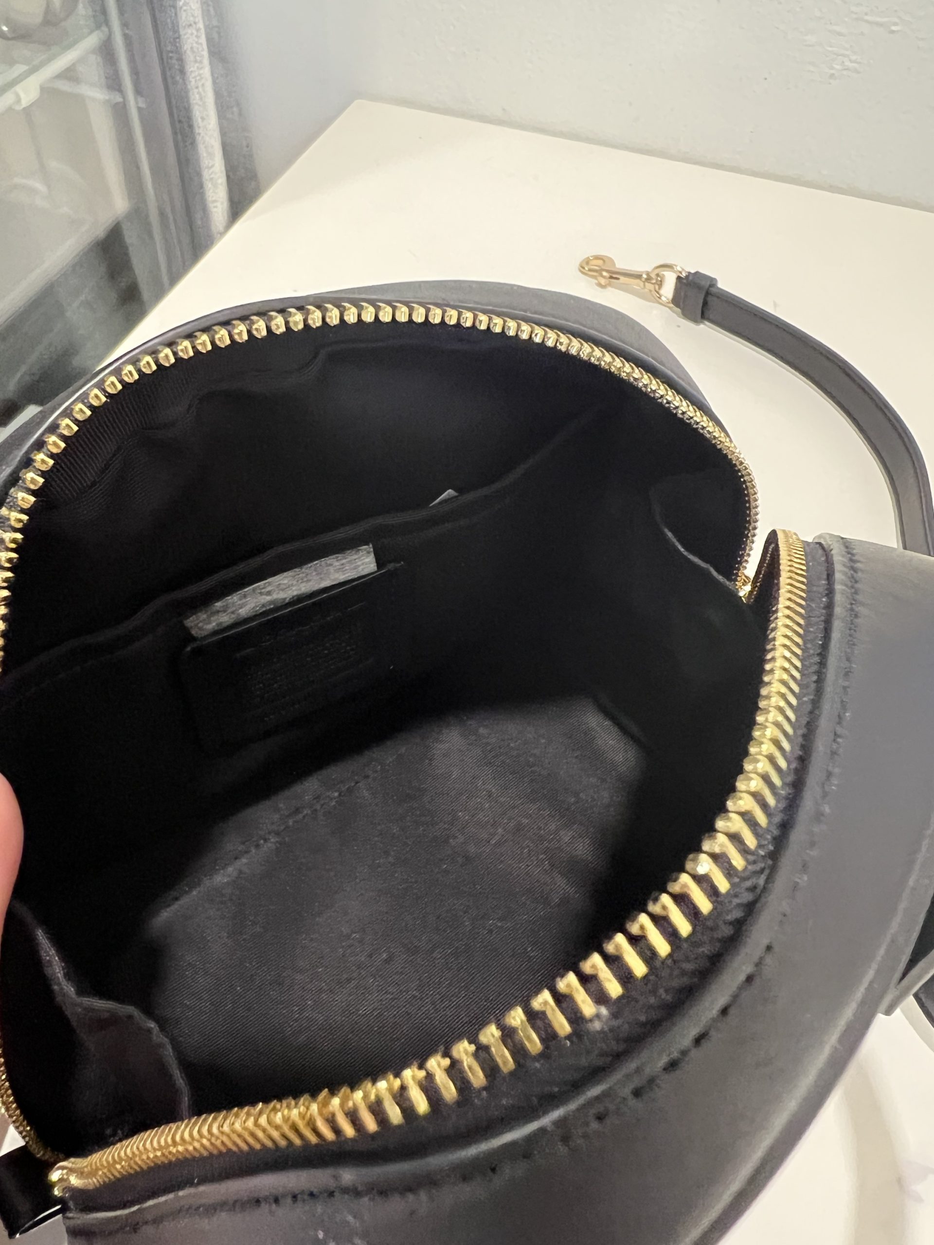 Coach Sydney Satchel in Signature Brown Black - Image 3
