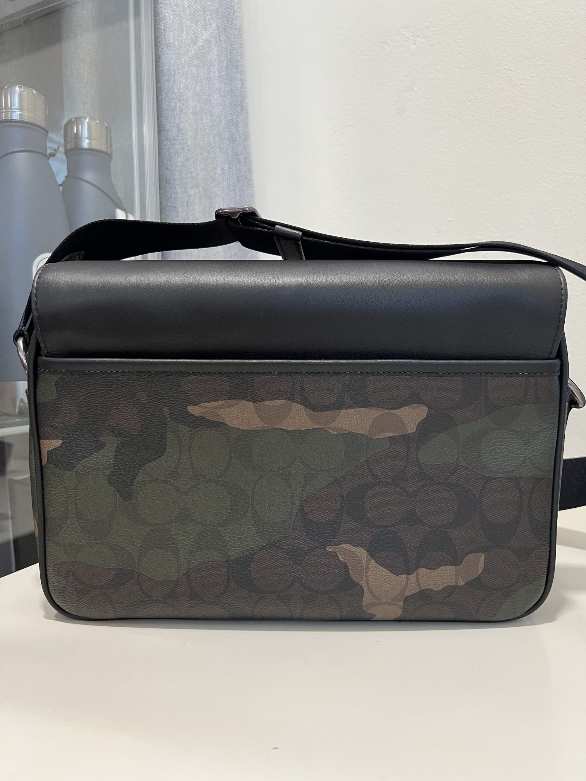Coach Track Crossbody In Signature Canvas With Camo Print And Coach Patch - Image 5