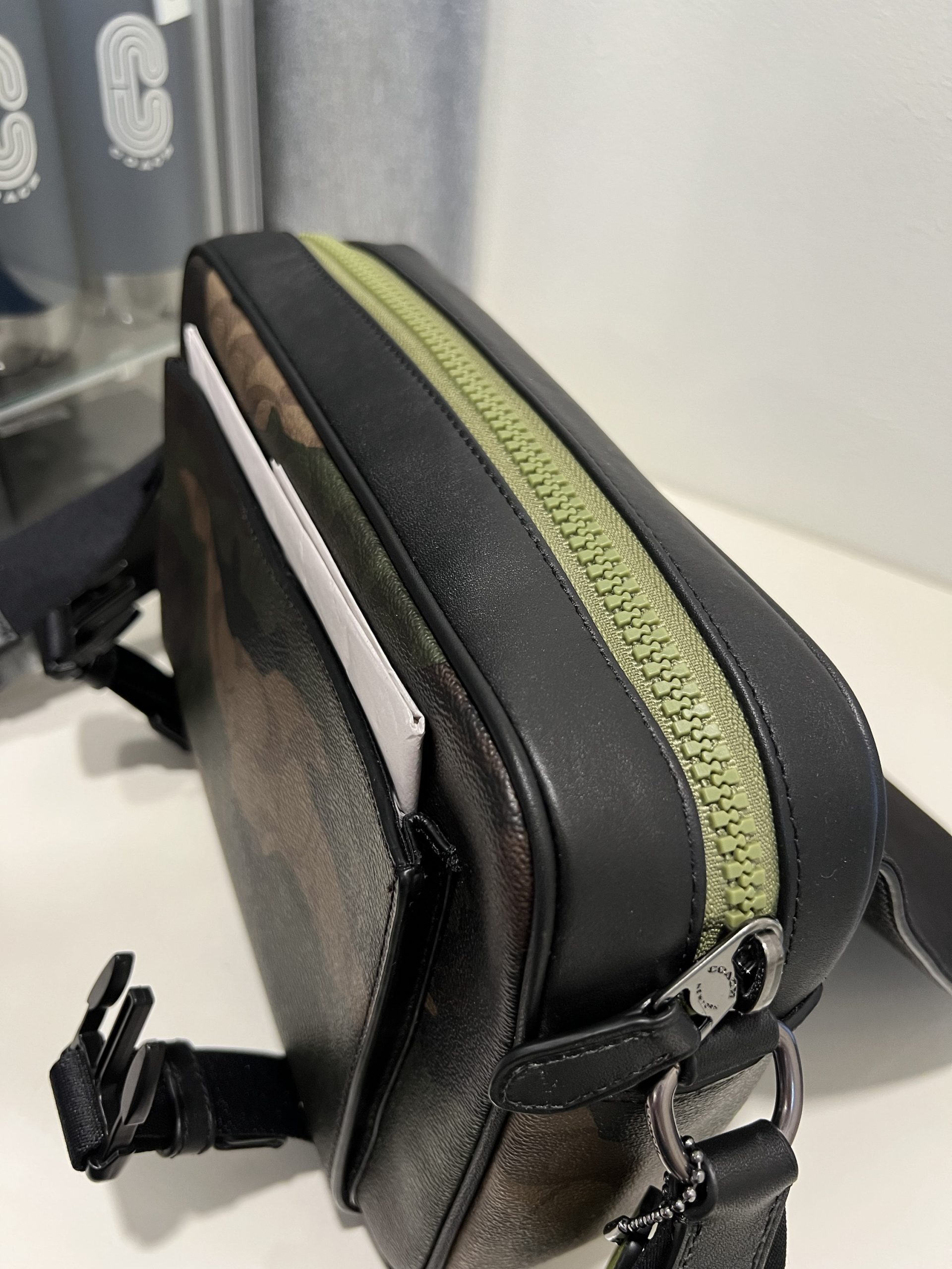 Coach Track Crossbody In Signature Canvas With Camo Print And Coach Patch - Image 3