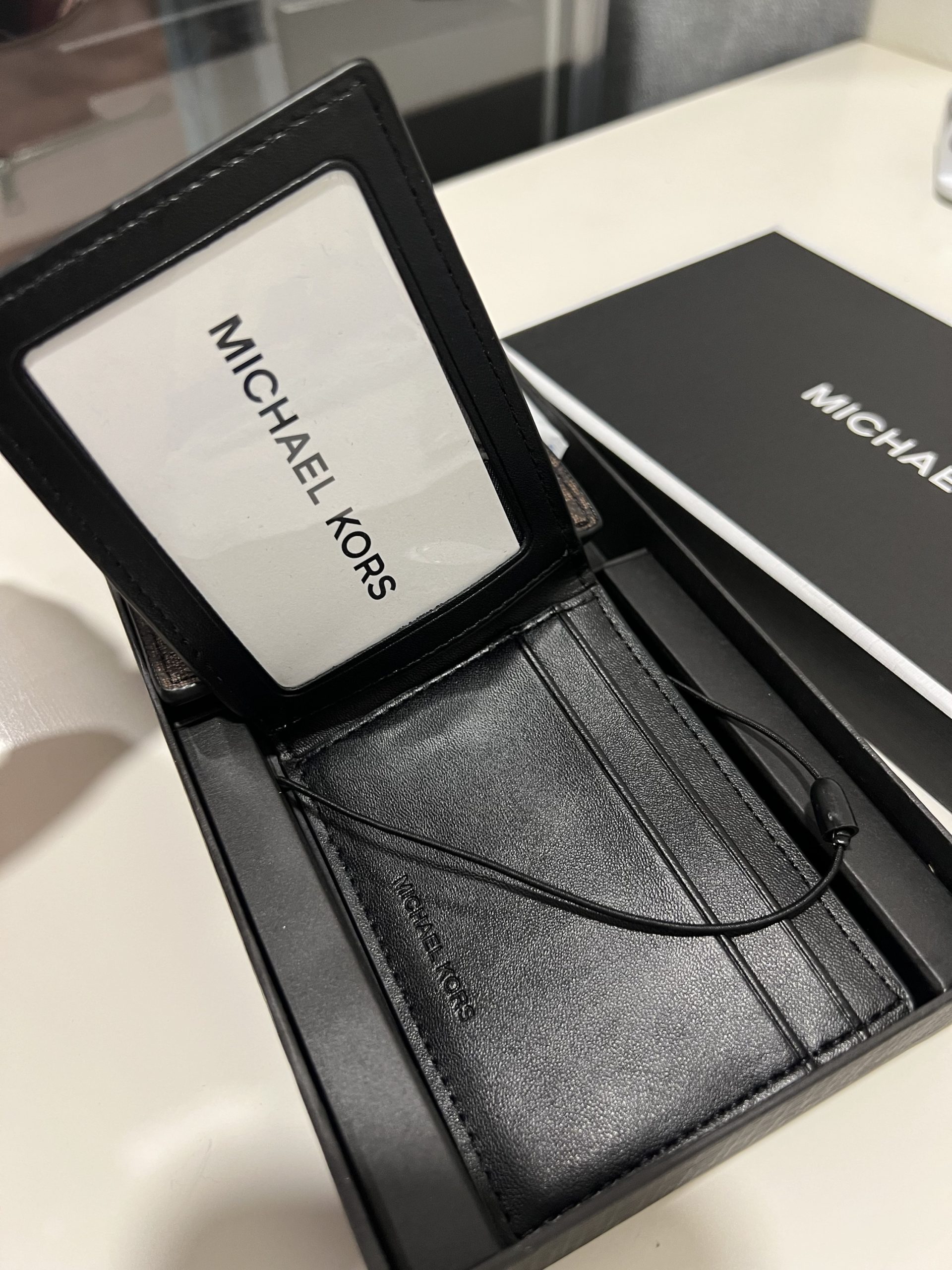 Michael Kors 3 in 1 Wallet Boxed Set in Signature Khaki - Image 3