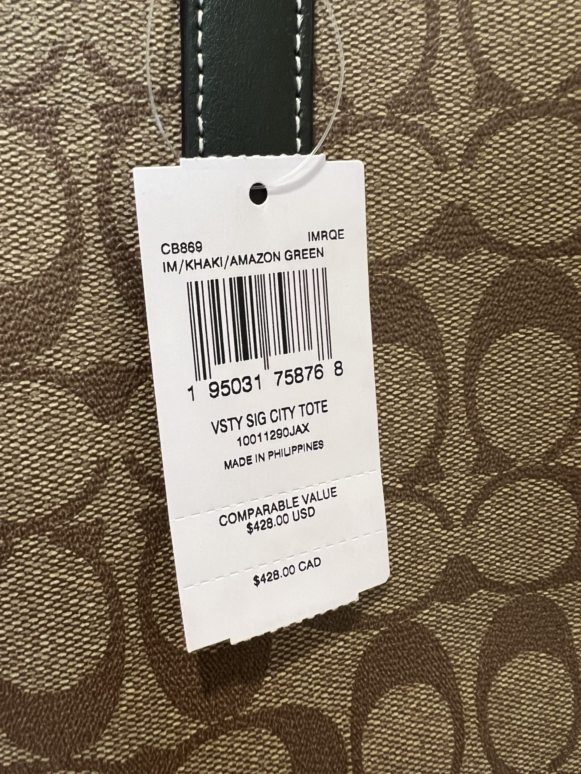 Coach City Tote In Signature Canvas With Varsity Motif - Image 5