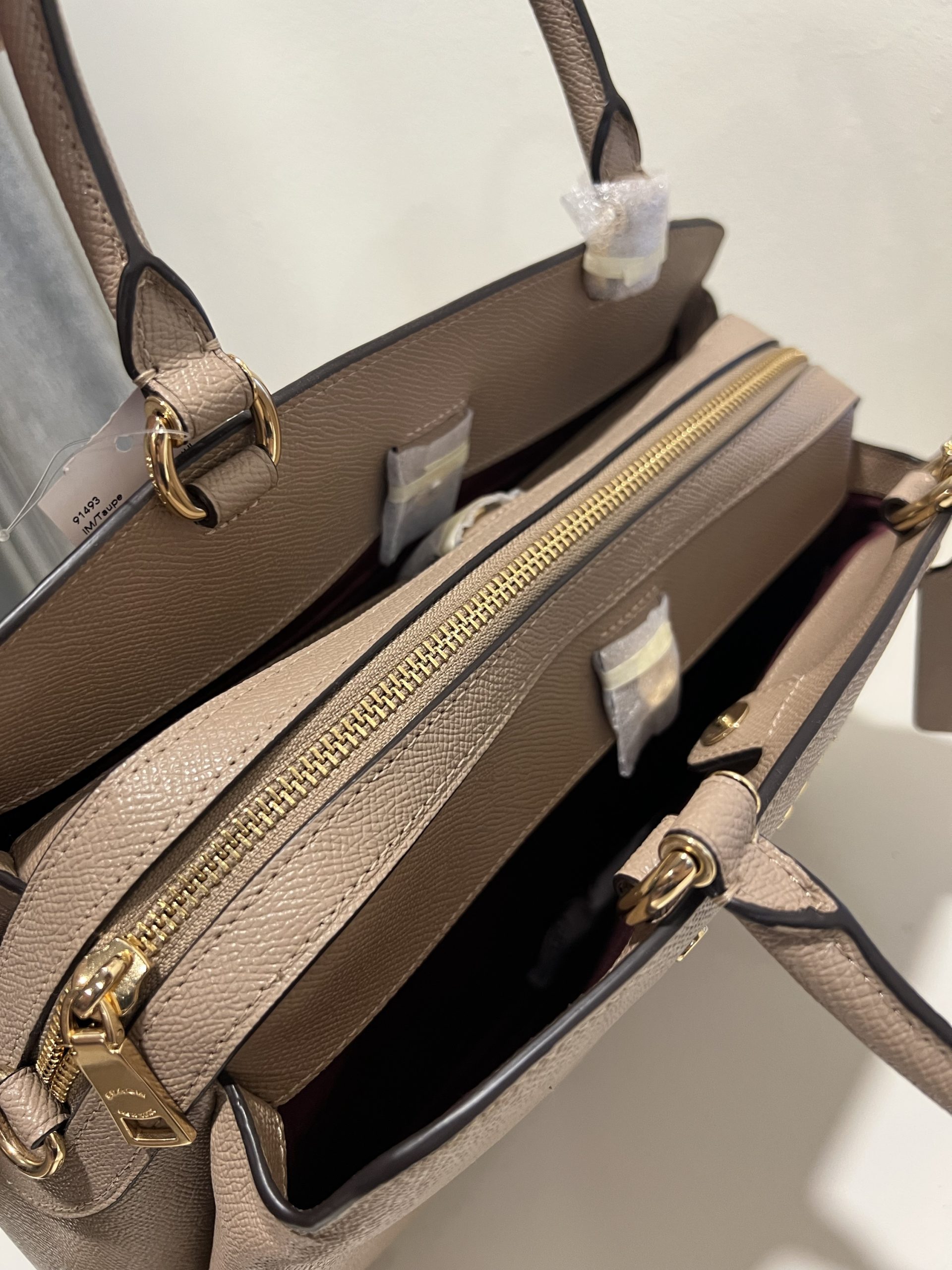 Coach Lillie Carryall in Taupe Exclusively USA