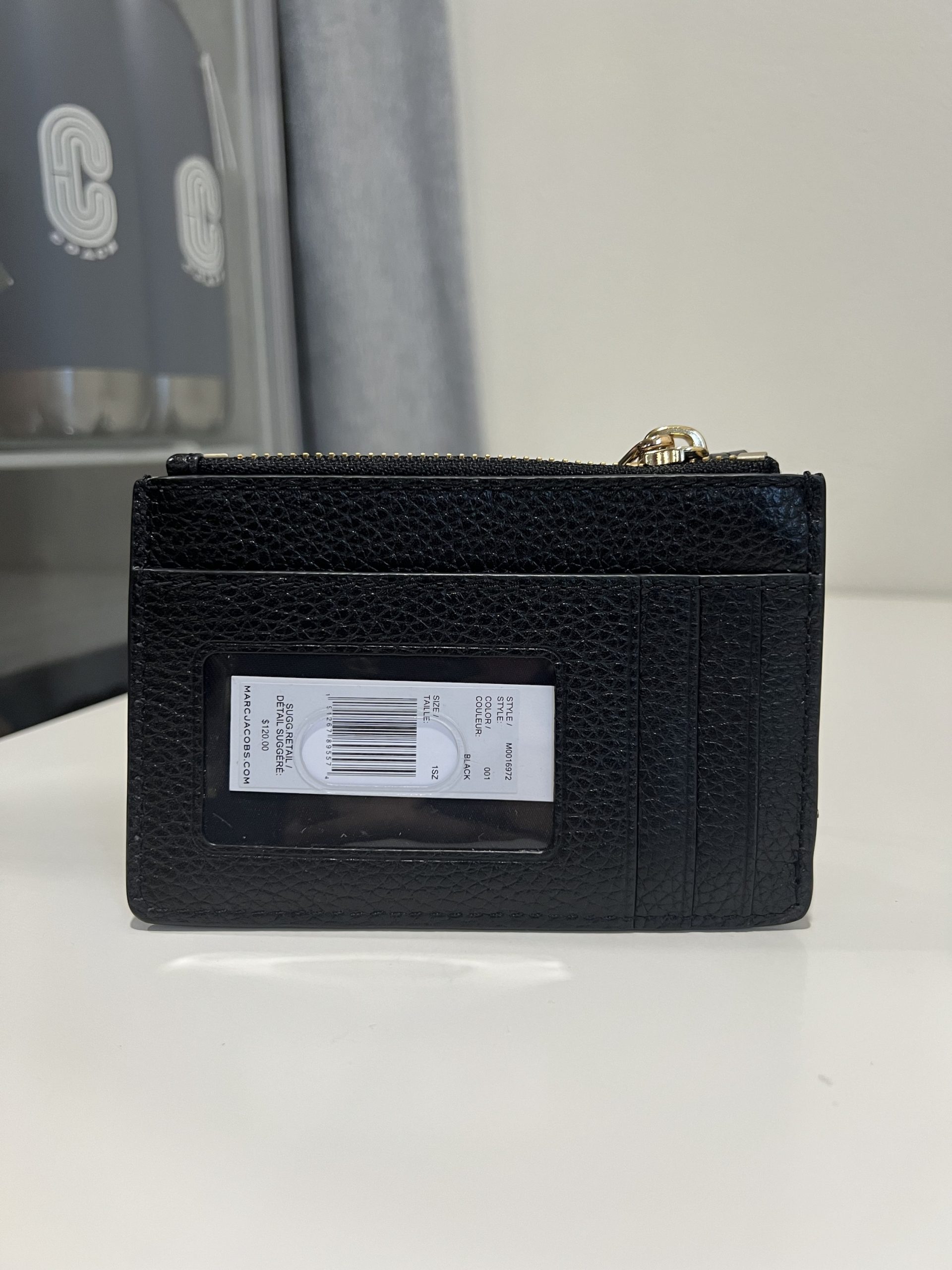 Marc Jacobs The Groove Top Zip Wallet in Black - Image 3