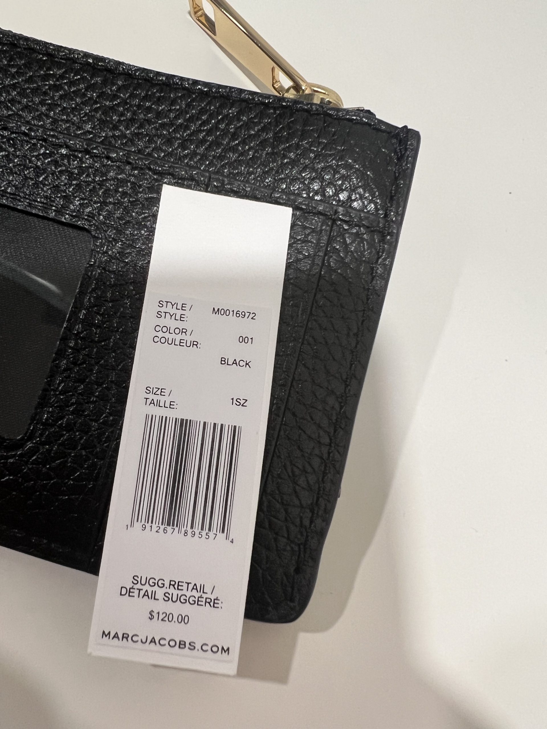 Marc Jacobs The Groove Top Zip Wallet in Black - Image 4