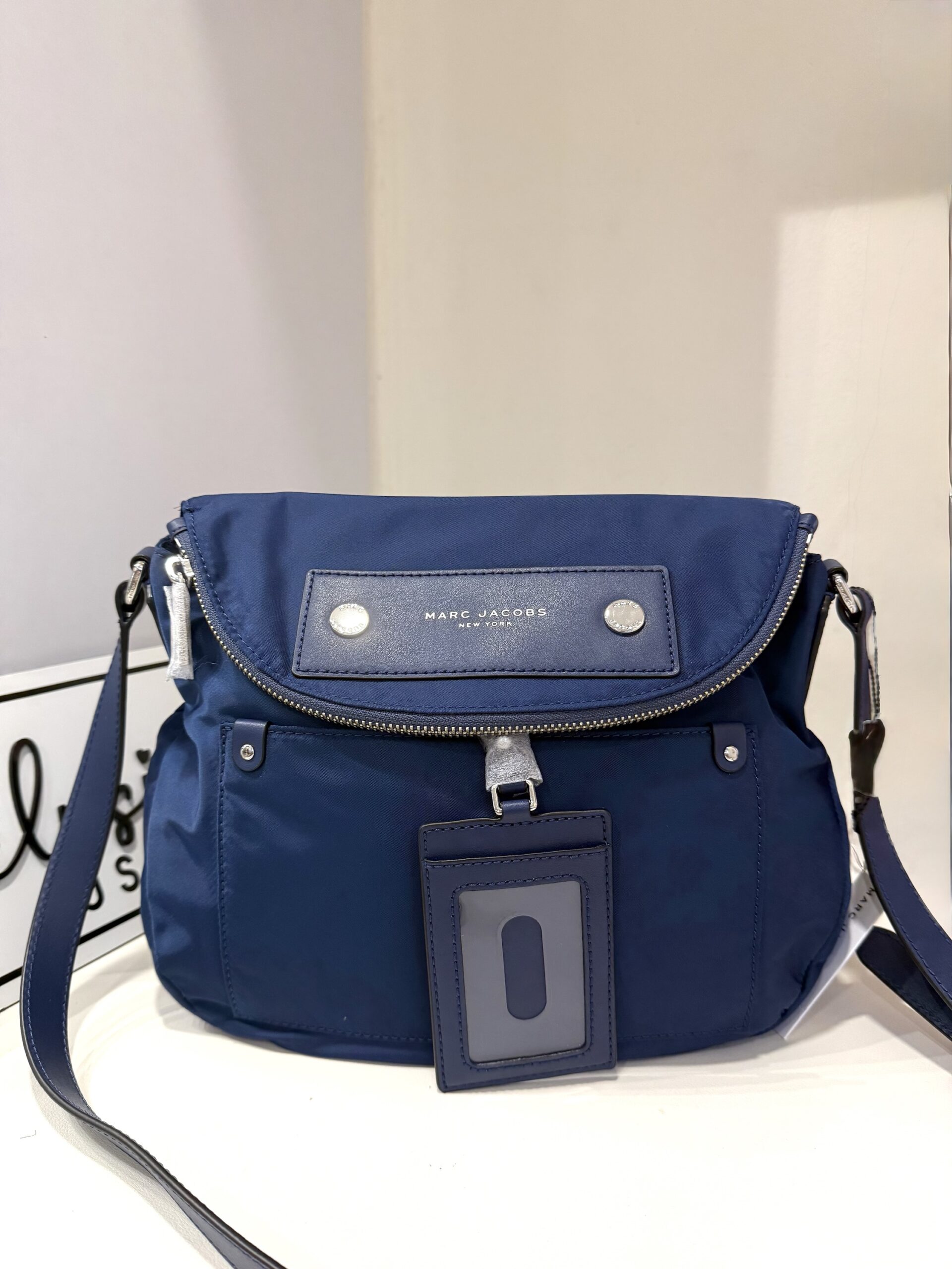 Marc Jacobs Preppy Nylon Natasha Crossbody in Azure Blue