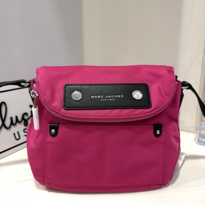 Marc Jacobs Preppy Nylon Mini Natasha Crossbody Bag in Hot Pink