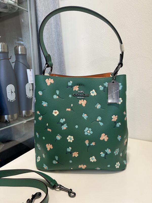 Coach Town Bucket Bag With Mystical Floral Print in Green Multi –  Exclusively USA