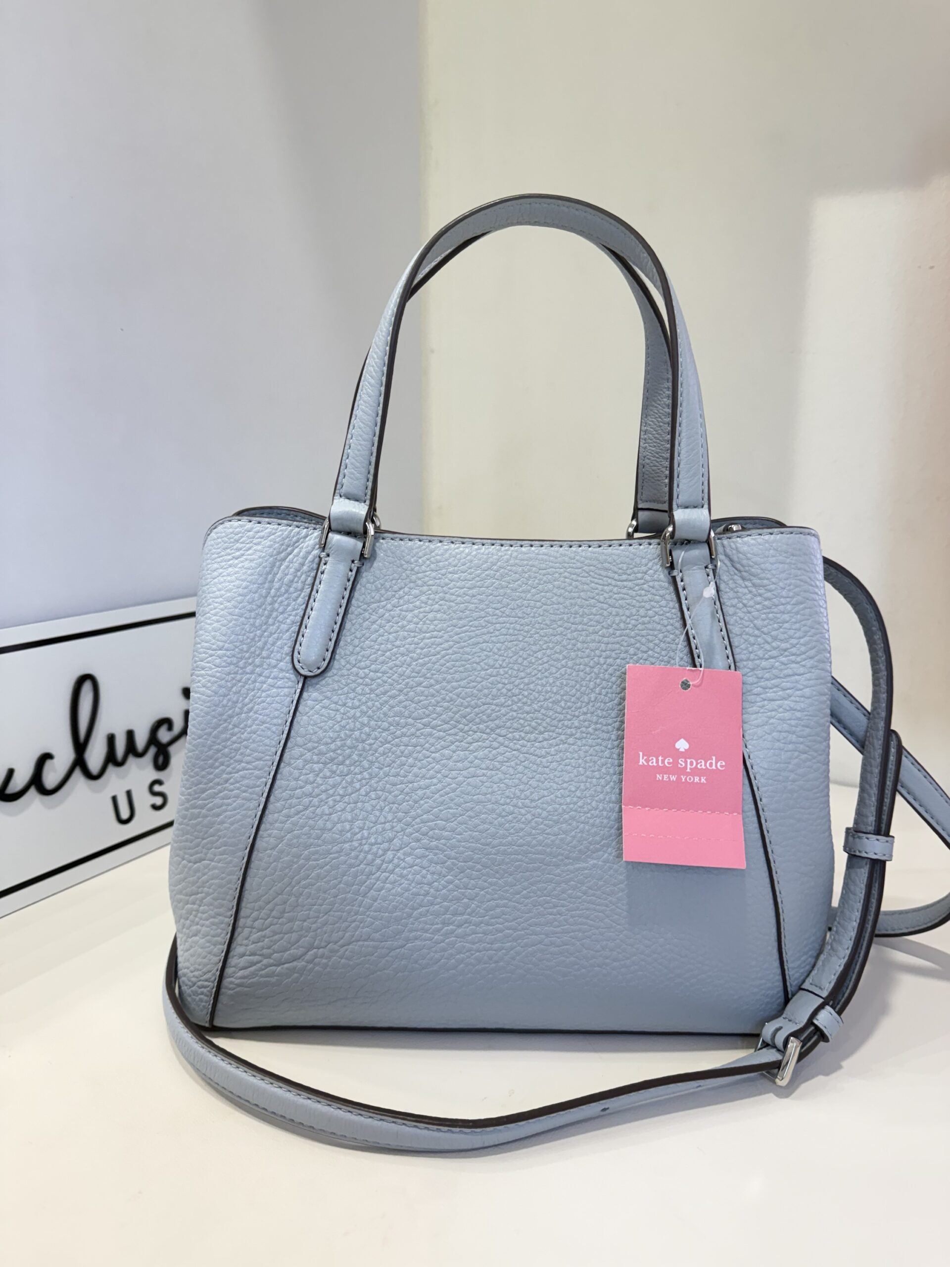 Kate Spade Jackson Medium Triple Compartment Satchel in Frosted Blue - Image 4