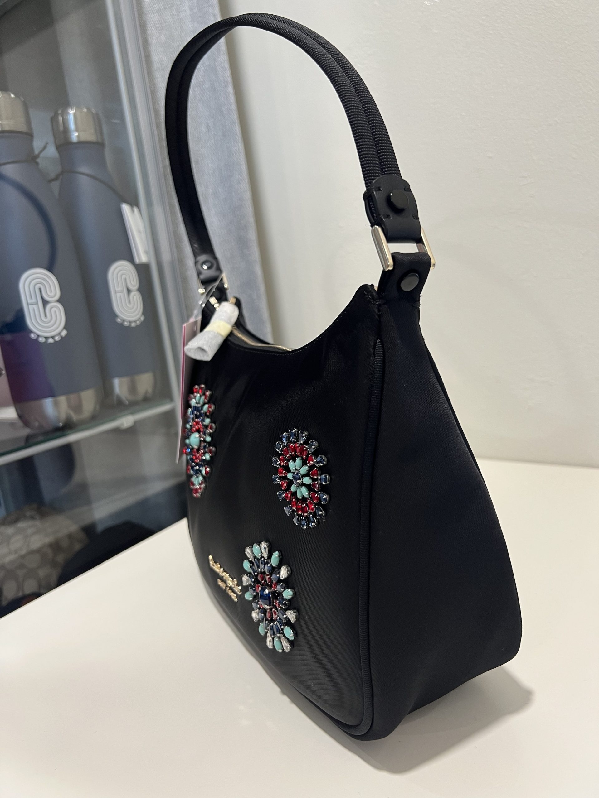 Kate Spade Little Better Sam Fireworks Embellished Nylon Small Shoulder ...