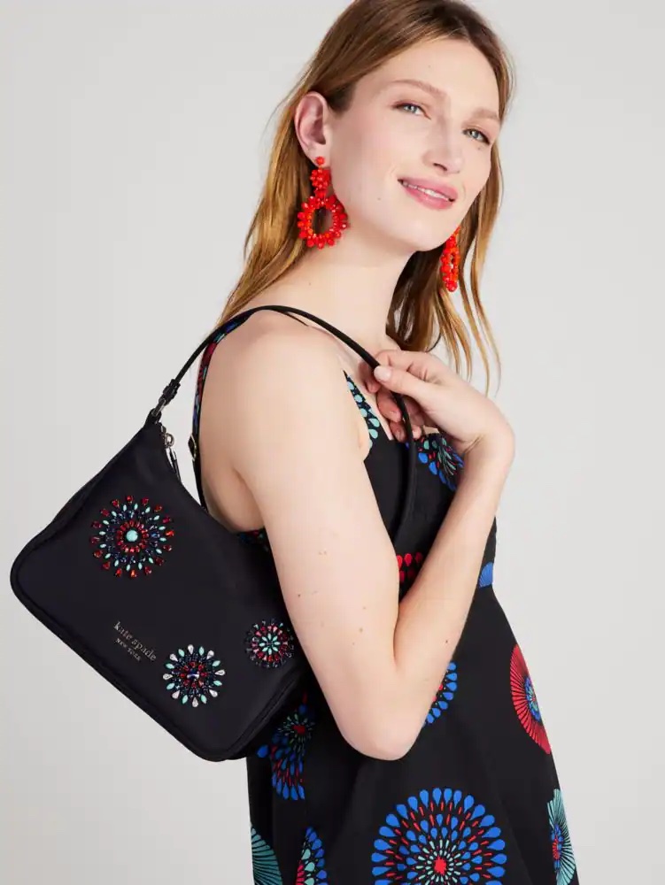 Kate Spade Little Better Sam Fireworks Embellished Nylon Small Shoulder Bag (Retail) - Image 5