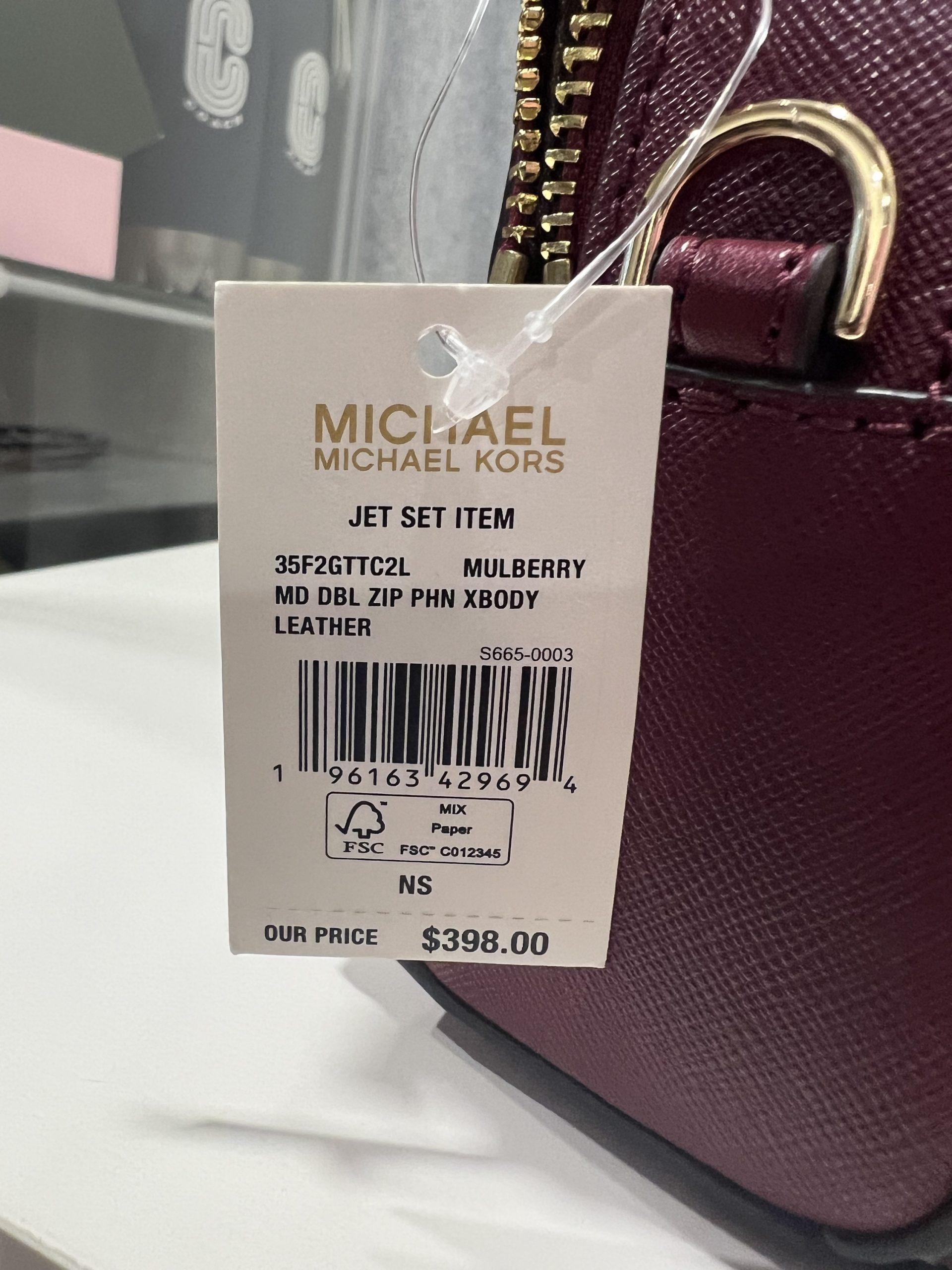 Michael Kors Jet Set Item Medium Double Zip Phone Crossbody in Mulberry –  Exclusively USA