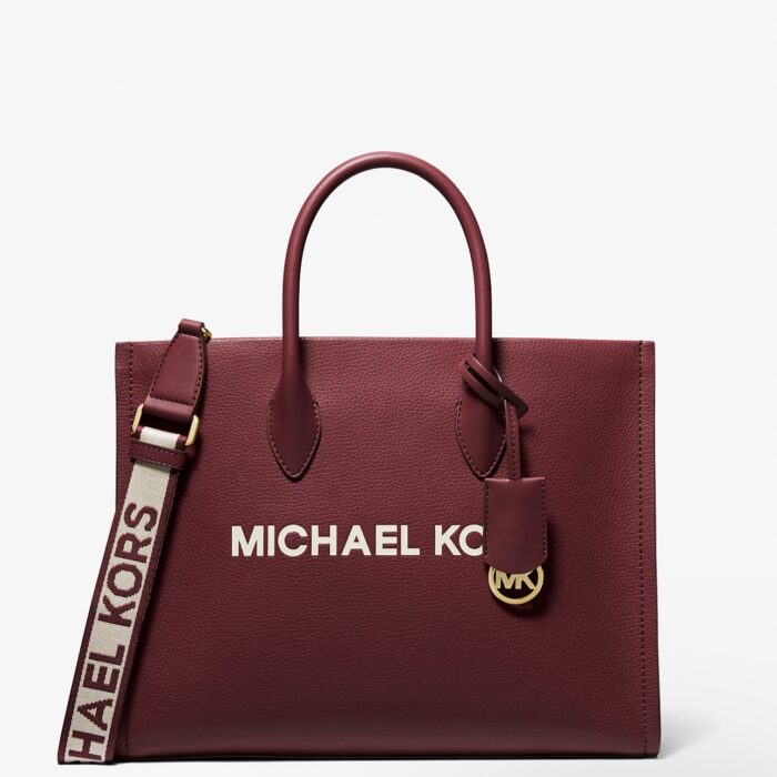 Michael Kors Mirella Medium East West Tote in Bordeaux