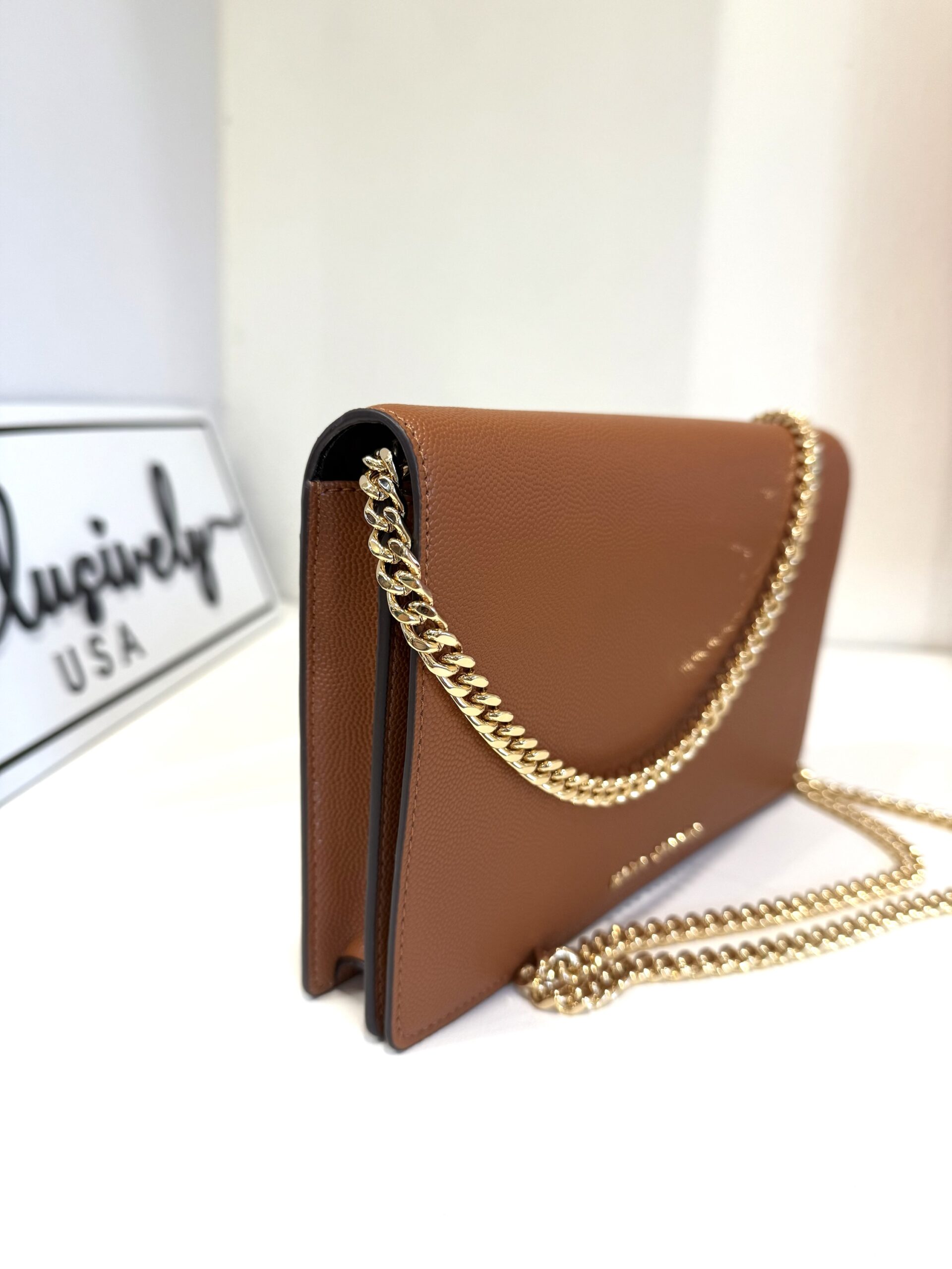 Marc Jacobs Daily Party On A Chain Crossbody Bag in Smoked Almond - Image 2