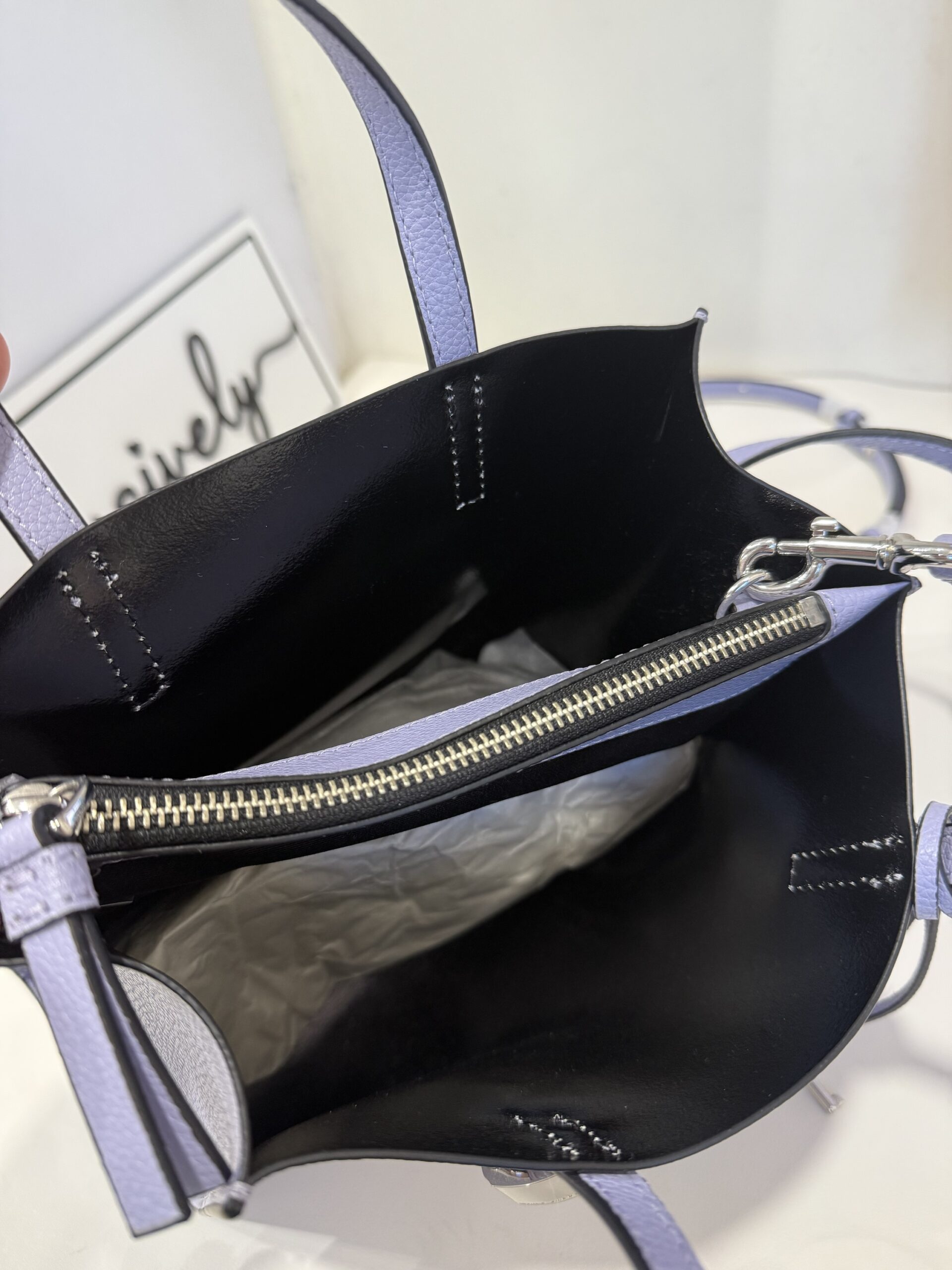 Marc Jacobs Mini Grind Tote Bag in Languid Lavender - Image 3