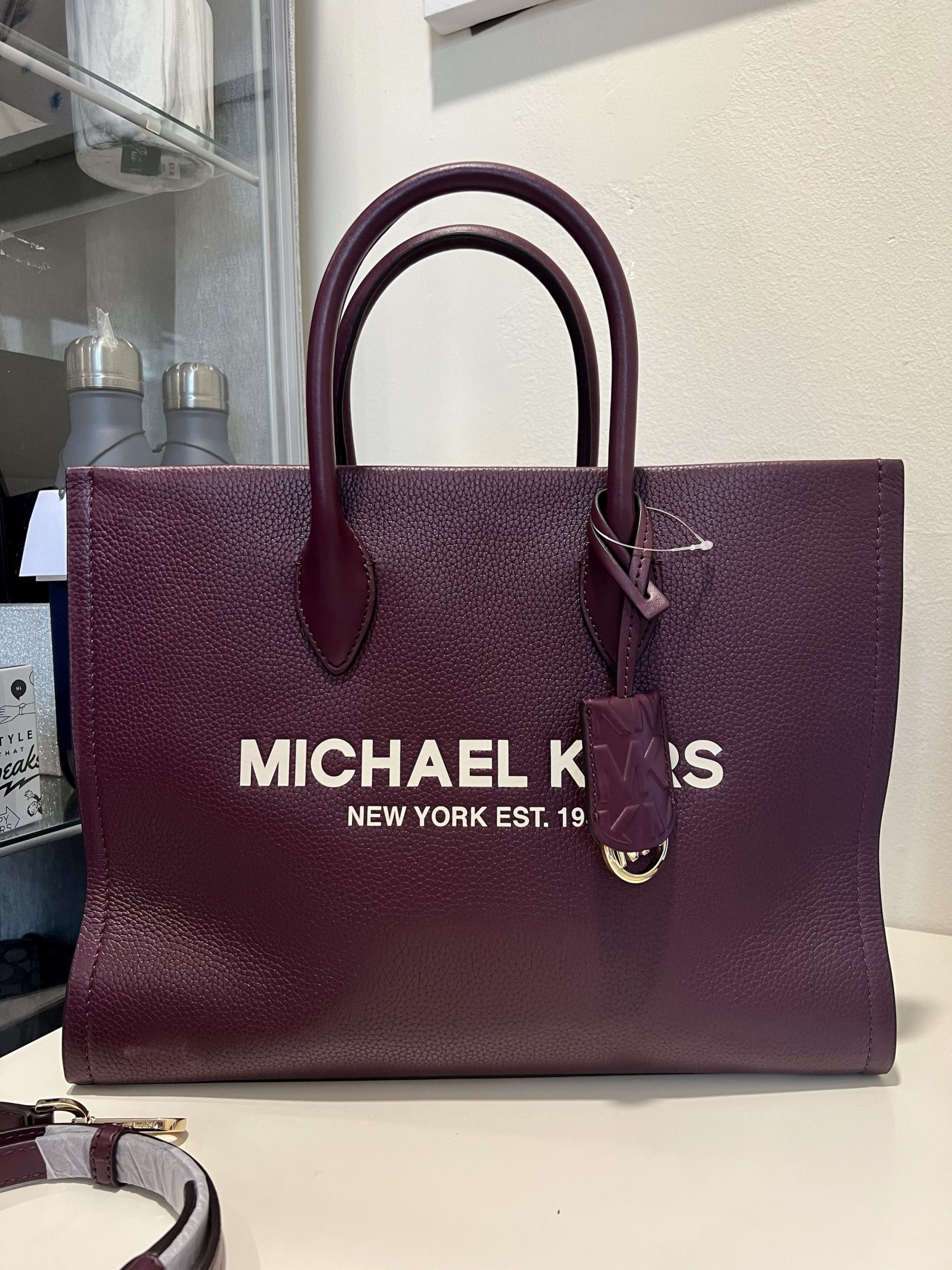 Michael Kors Mirella Medium East West Tote in Bordeaux – Exclusively USA
