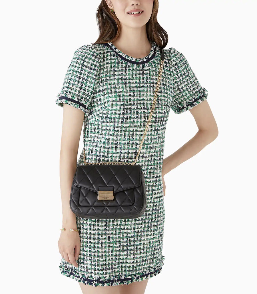 Kate Spade Carey Small Flap Shoulder Bag in Black - Image 6