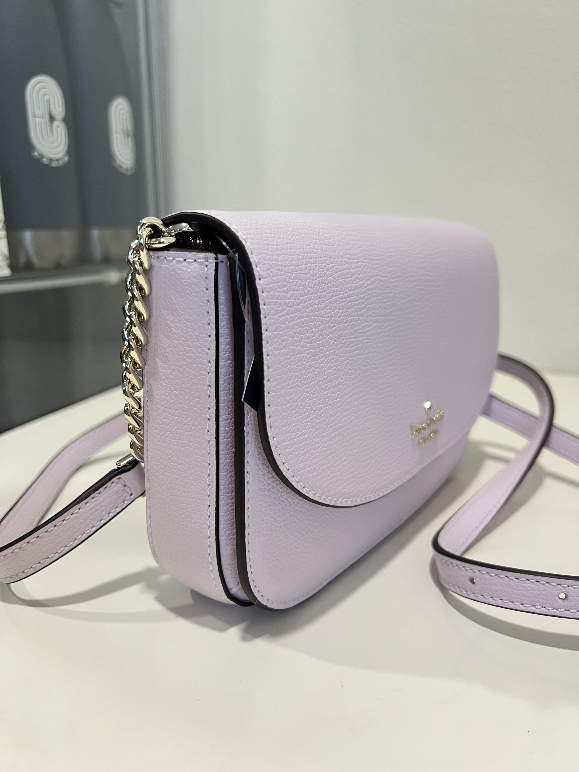 Kate Spade Kristi Wallet on String Crossbody in Pale Amethyst