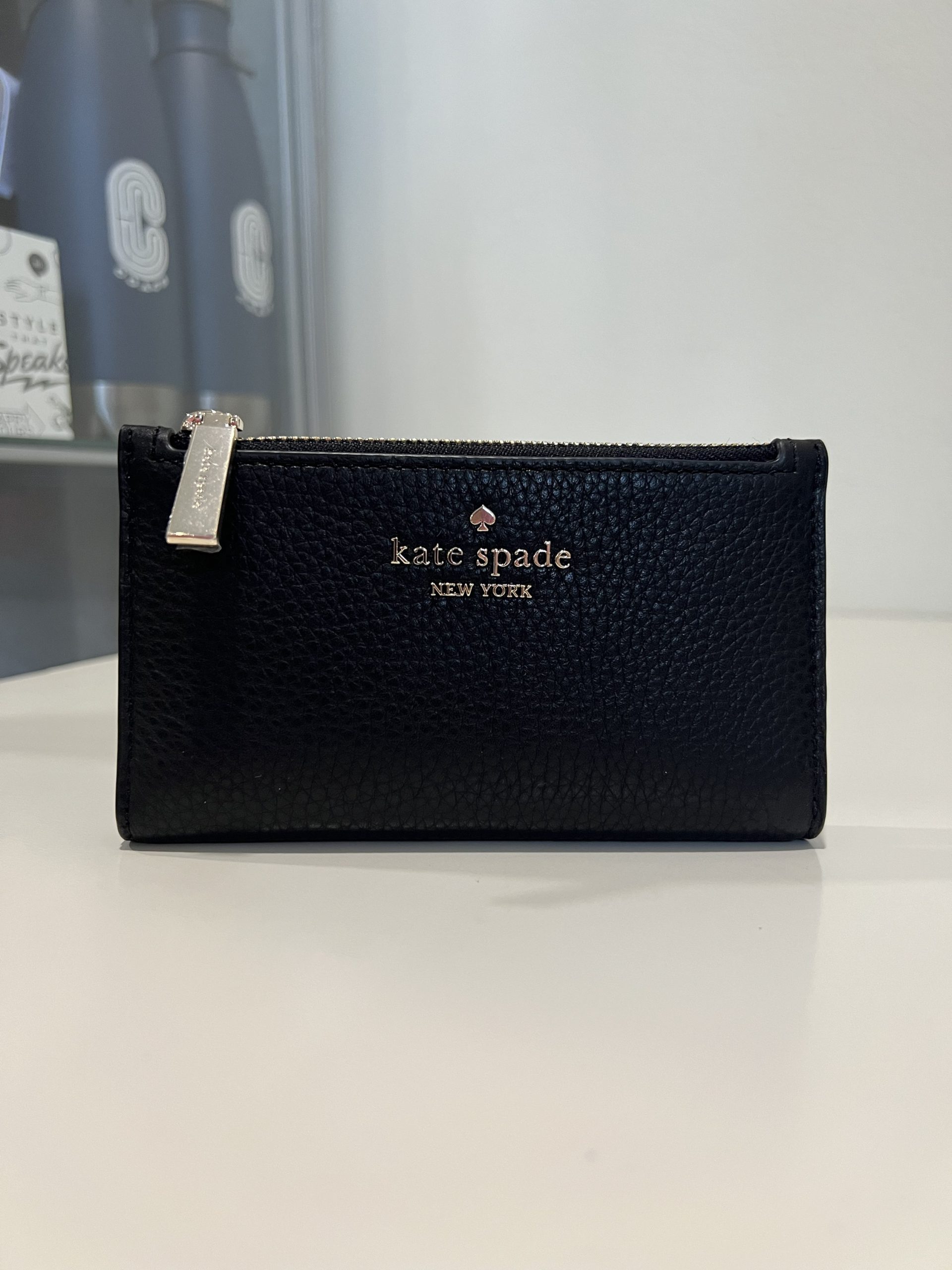 Kate Spade Julia Small Slim Bifold Wallet in Black - Image 5