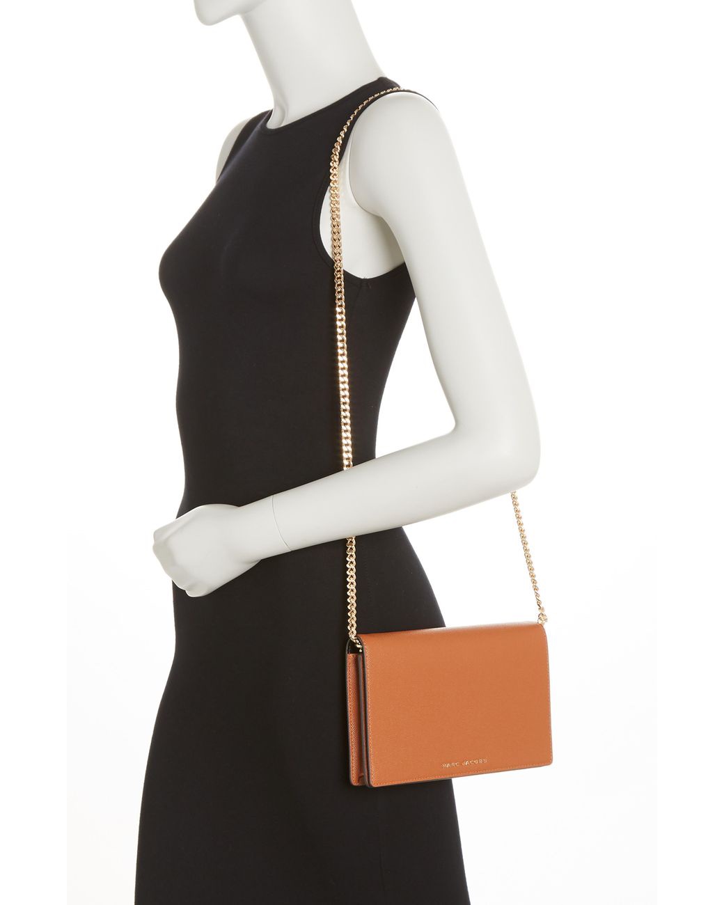 Marc Jacobs Daily Party On A Chain Crossbody Bag in Smoked Almond - Image 7