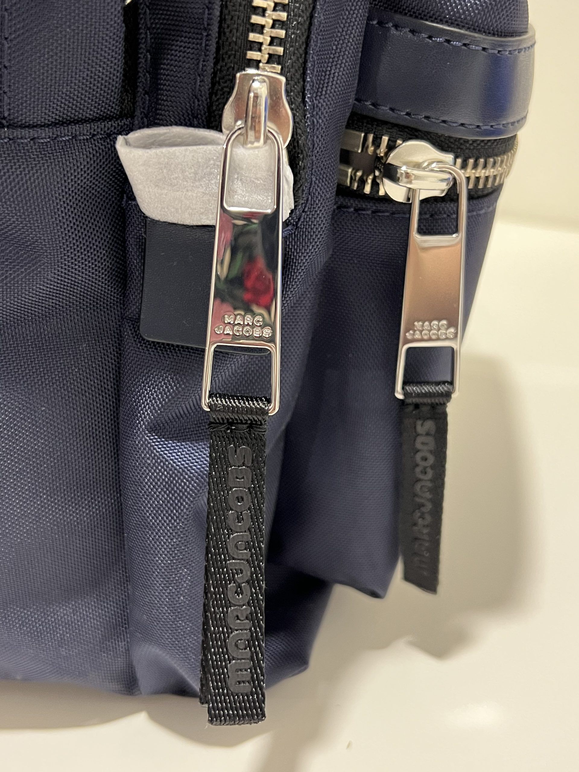 Marc Jacobs Treck Pack Medium Nylon Backpack Midnight Blue - Image 3