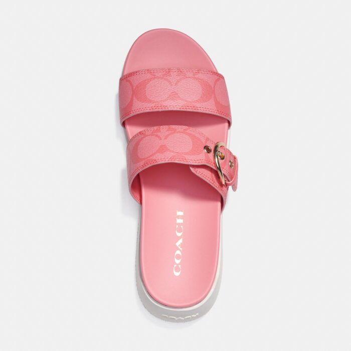 Coach Gwen Sandal in Signature Pink Lemonade (Size US9)