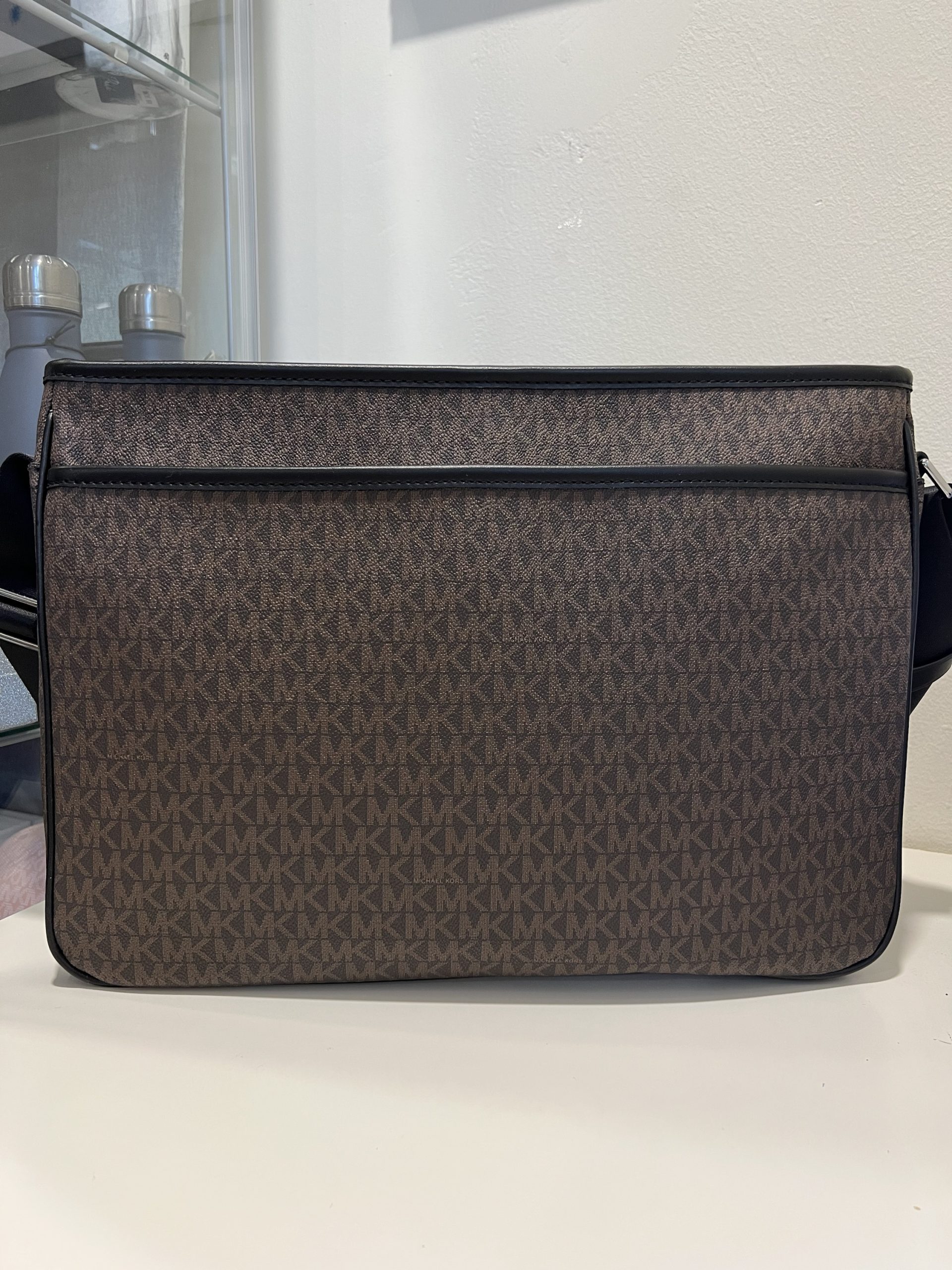 Michael Kors Cooper Utility Flap Messenger in Signature Brown - Image 6