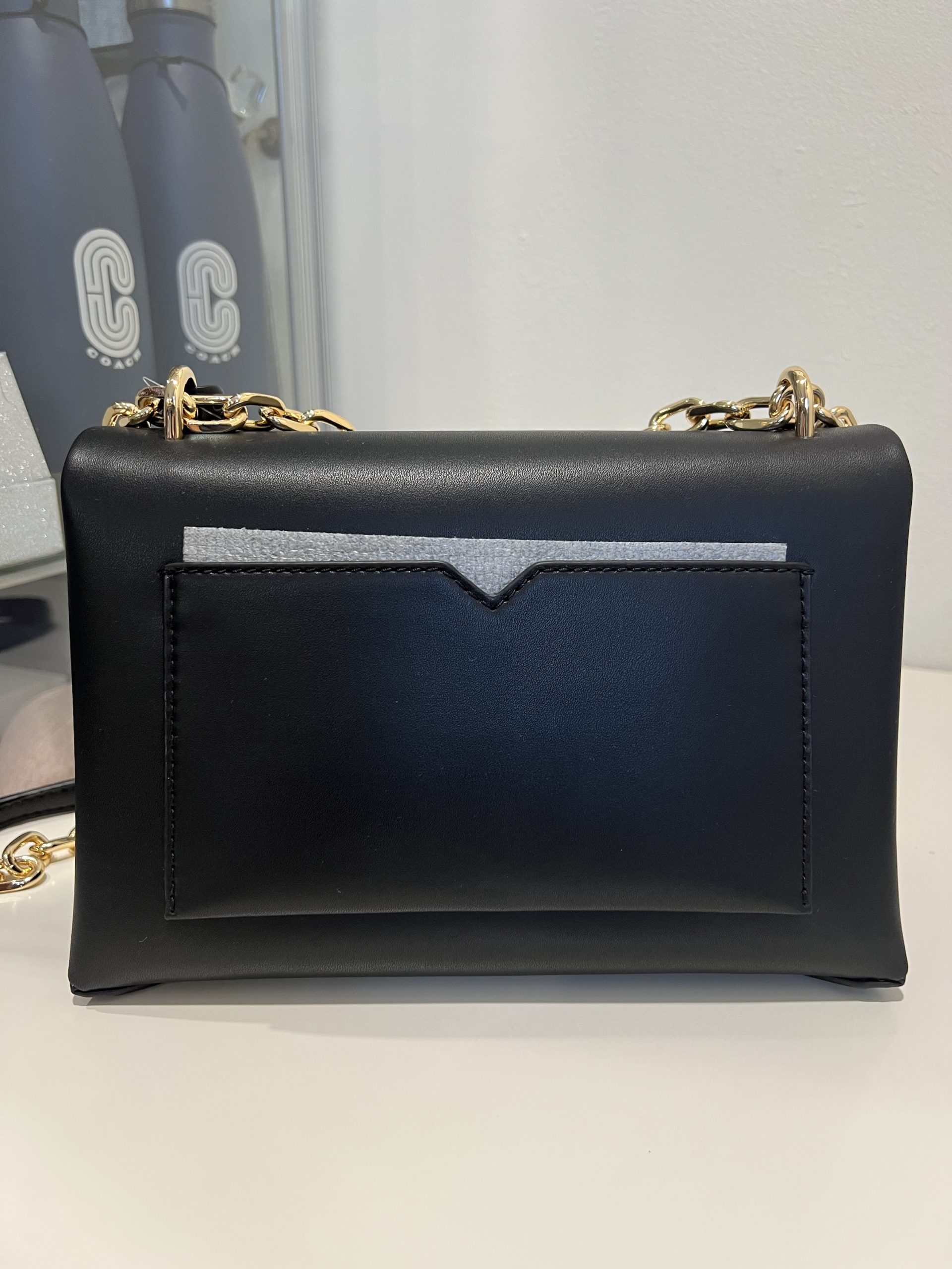 Michael Kors Cece Medium Flap Shoulder Bag in Black - Image 4