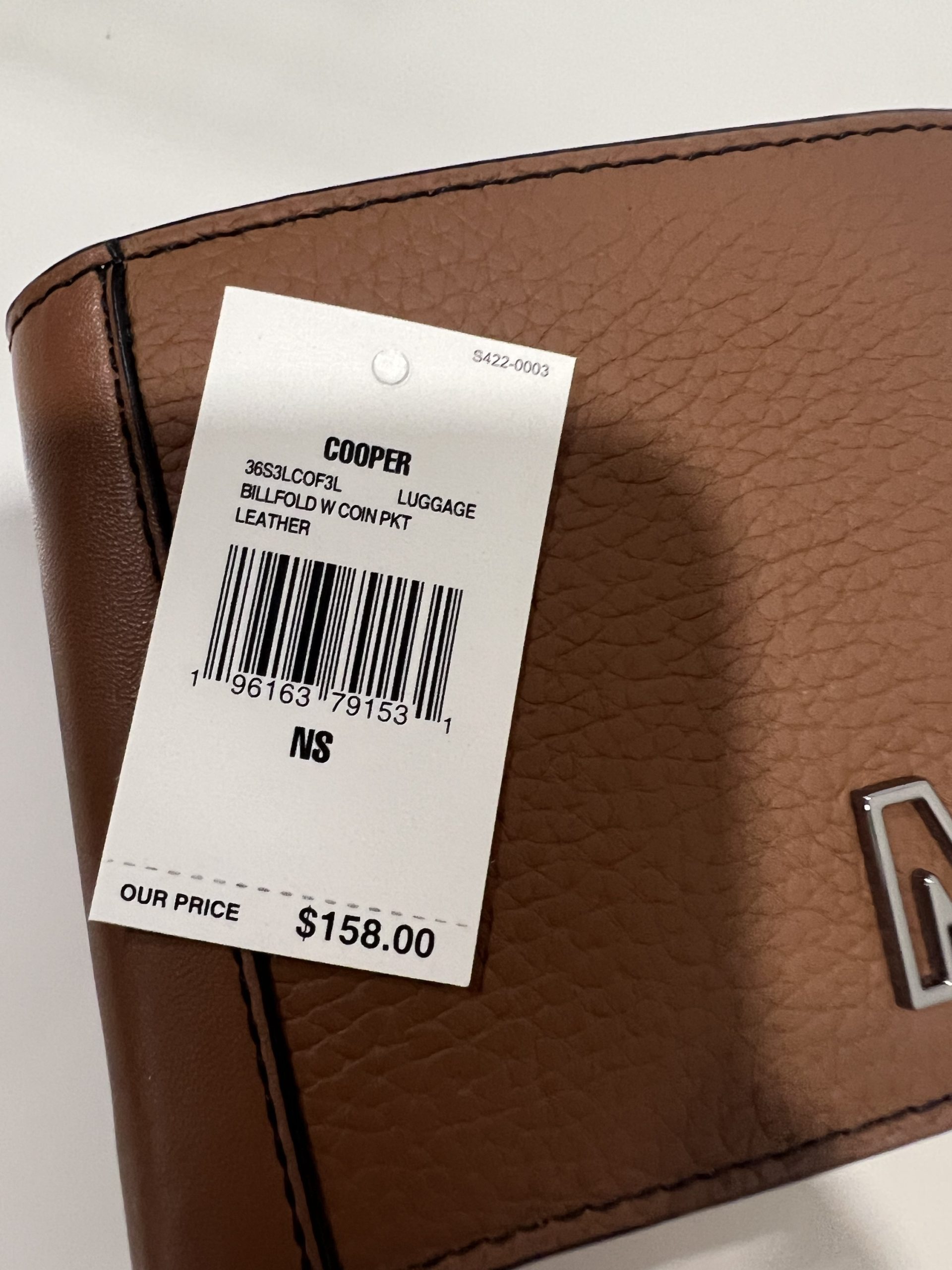 Michael Kors Cooper Billfold Wallet with Coin Pocket in Luggage - Image 5