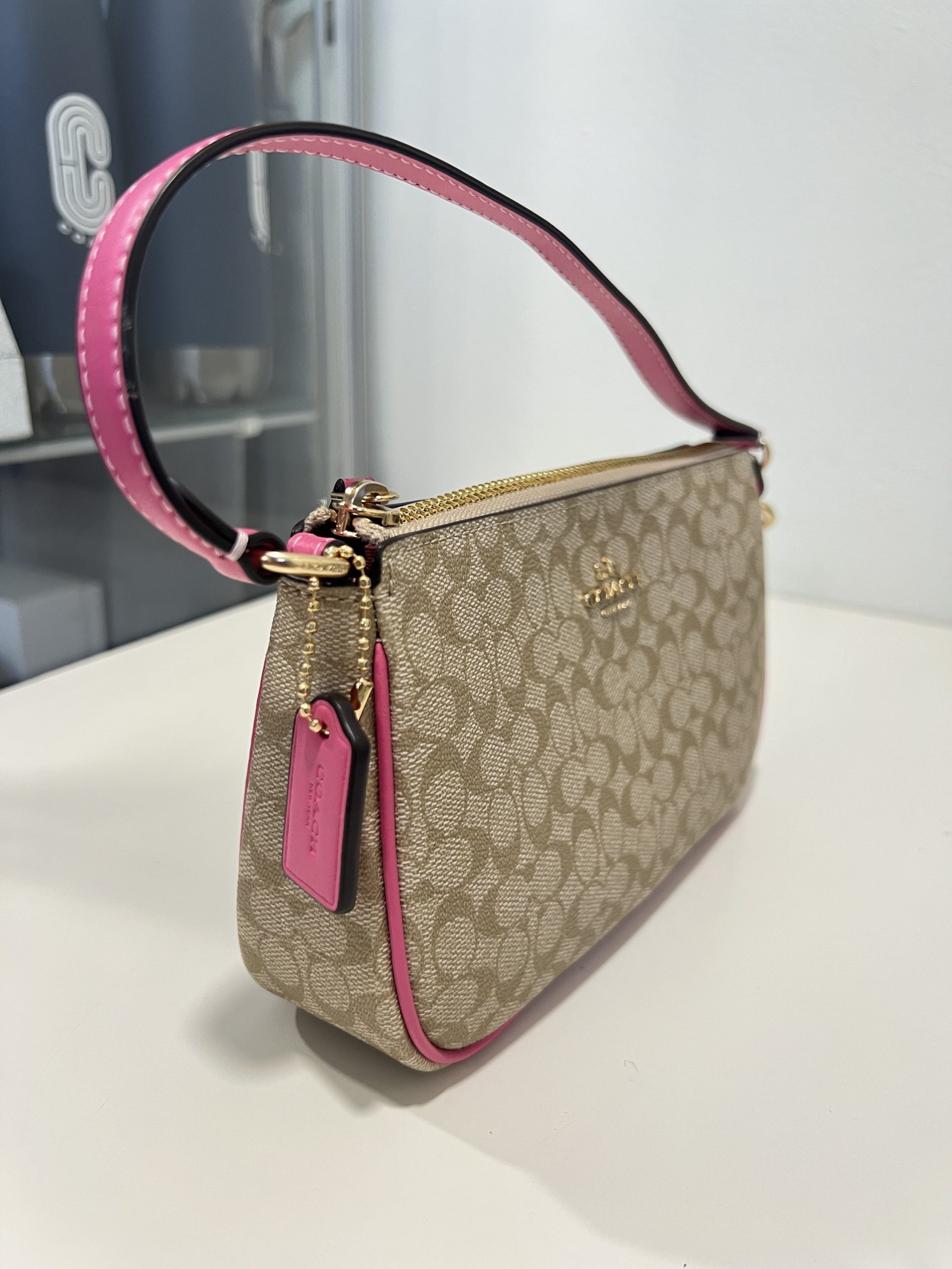Coach Nolita 19 In Colorblock Signature Light Khaki Petunia coach-nolita-19-in-colorblock-signature-light-khaki-petunia
