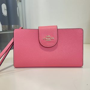 Coach Tech Wallet in Pink Lemonade