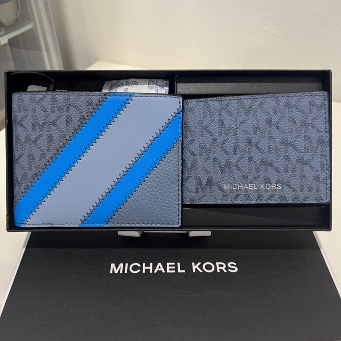 Michael Kors 3 in 1 Wallet Boxed Set in Signature Denim