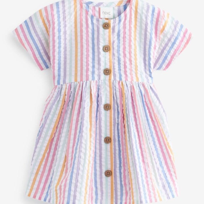 Next Rainbow Stripe Relaxed Dress (12-18months)
