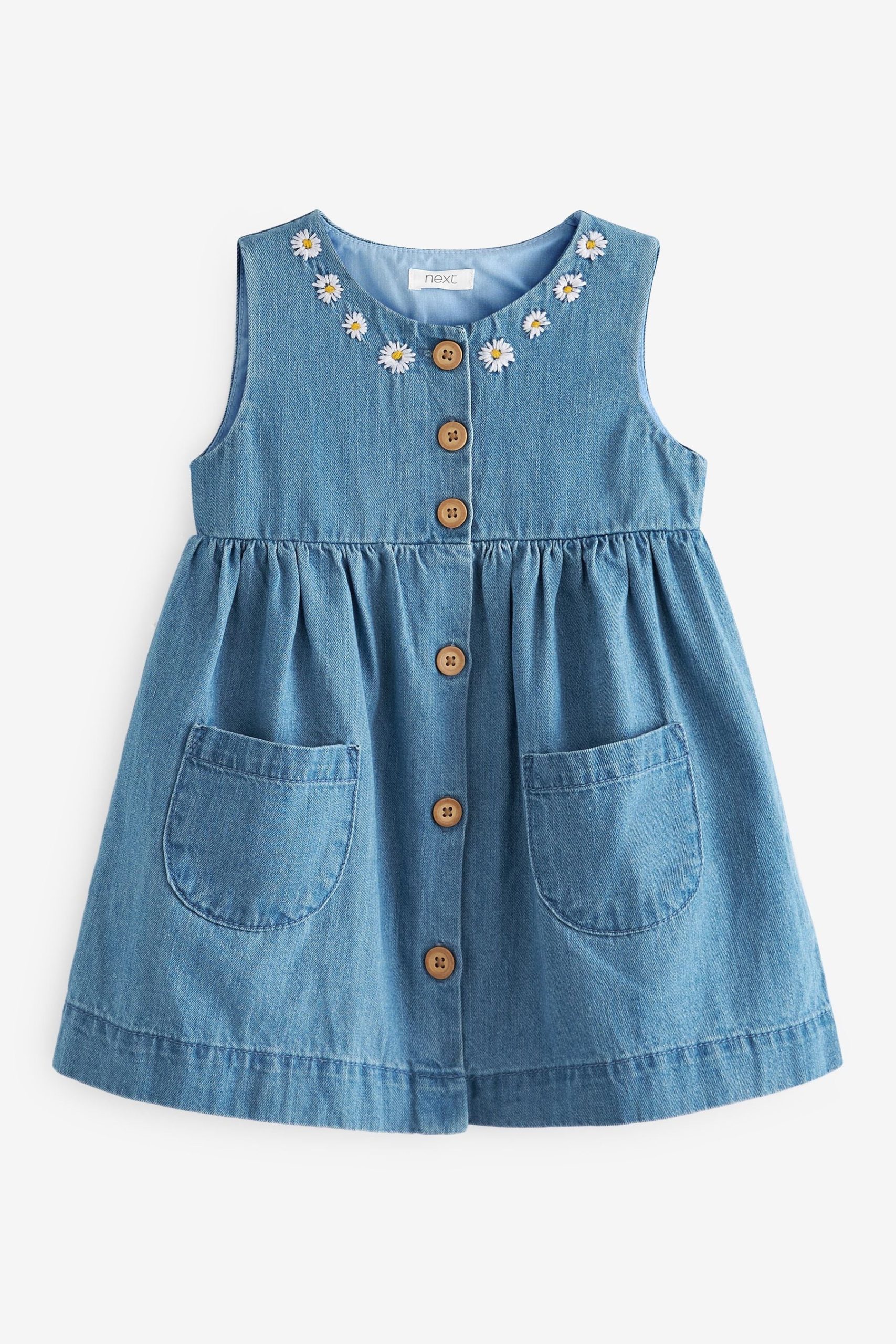 Next Button Front Cotton Dress – Exclusively USA