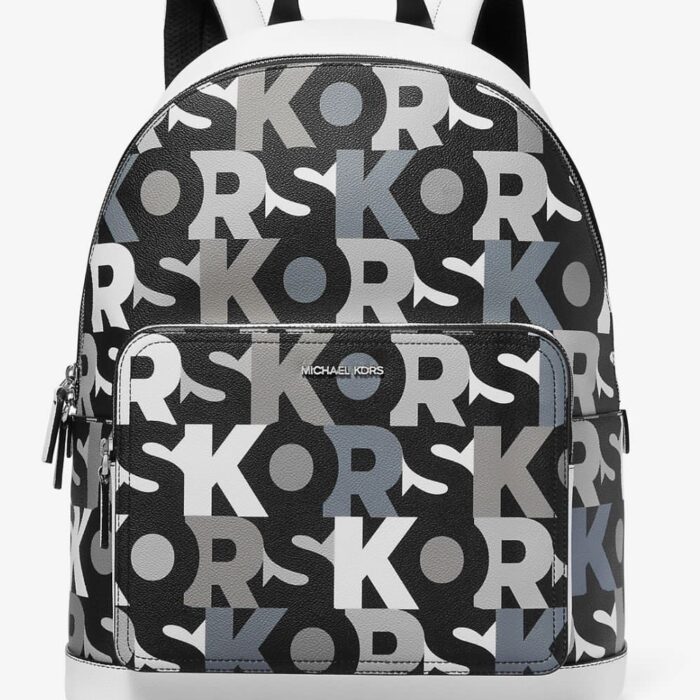 Michael Kors Cooper Graphic Logo Commuter Backpack in Black Multi
