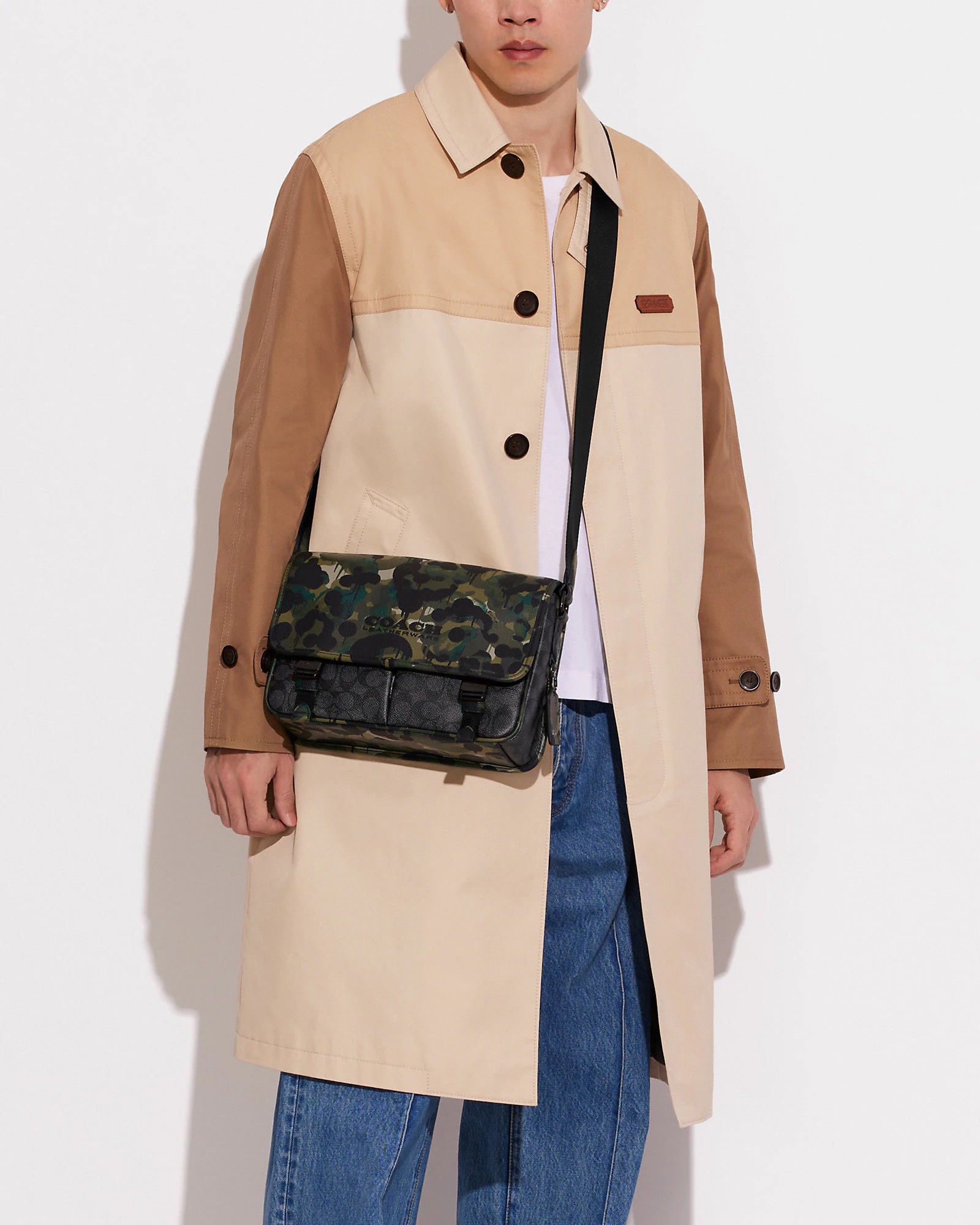 Coach League Messenger Bag In Signature Canvas With Camo Print (Retail) - Image 4