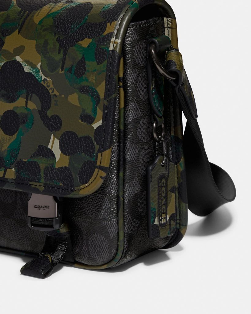 Coach League Messenger Bag In Signature Canvas With Camo Print