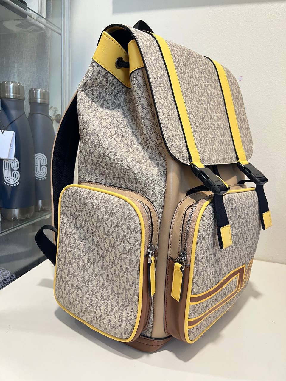 Michael Kors Cooper Utility Rucksack in Yellow - Image 2